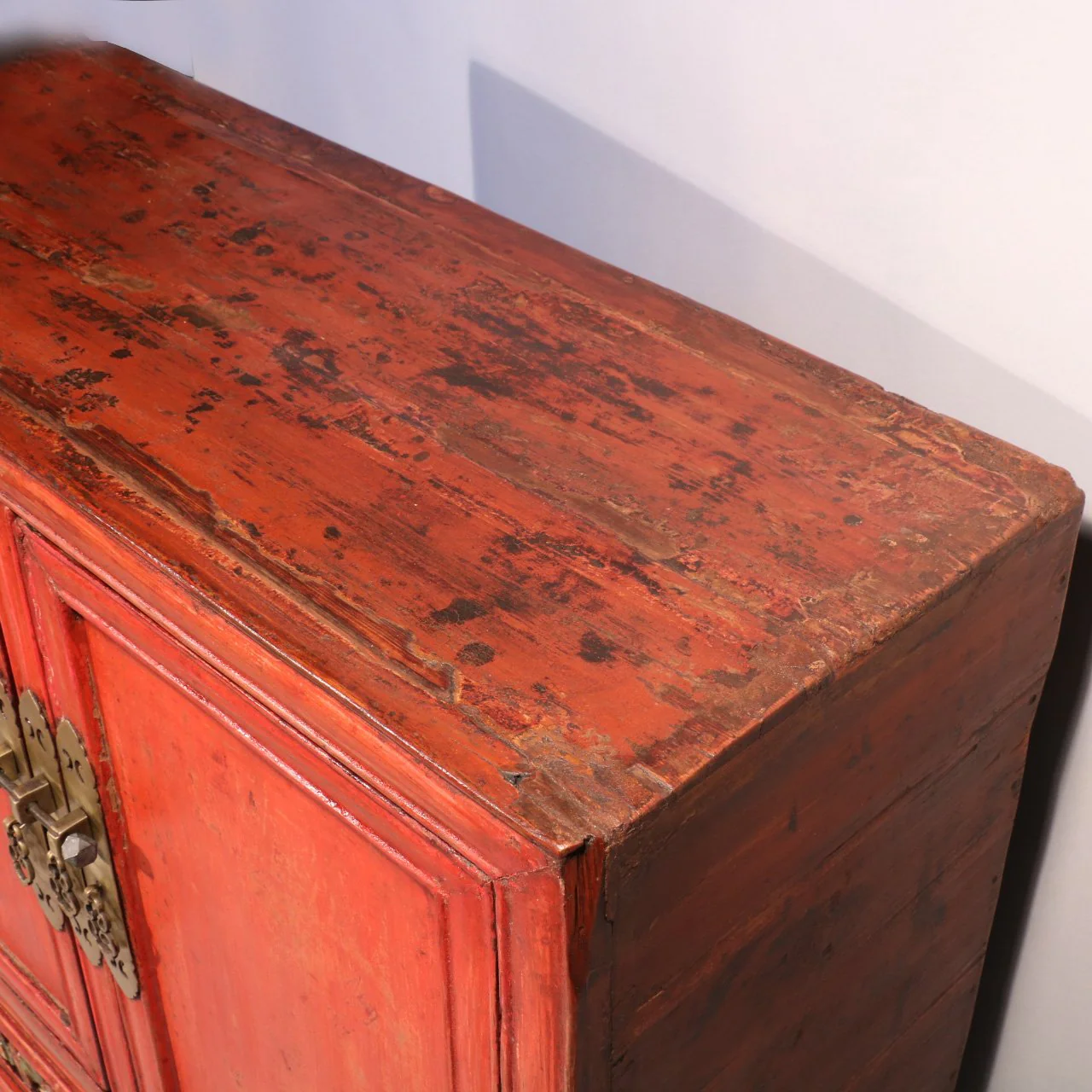 Red Lacquer Cabinet from Shanxi, China - 19thC - Image 10