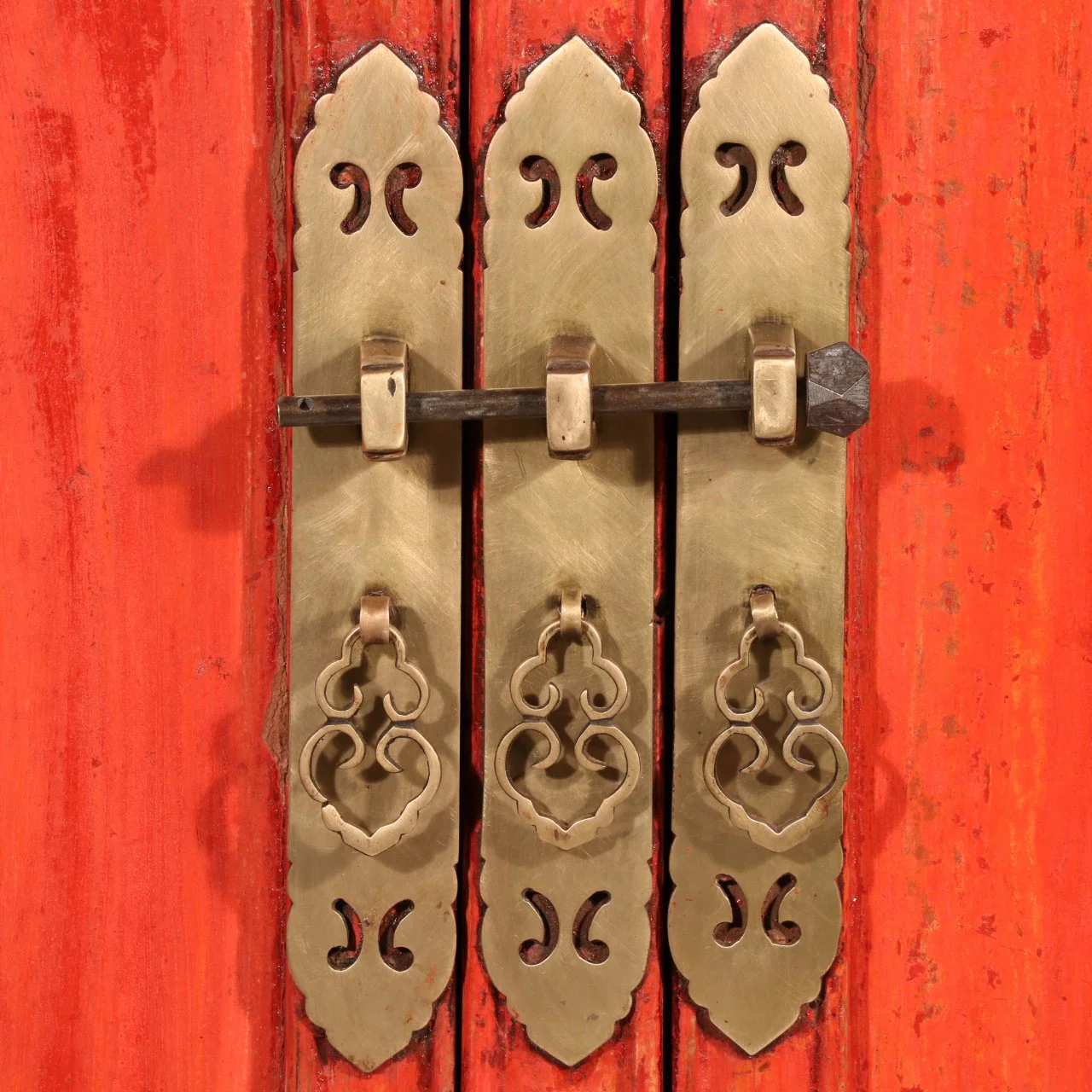 Red Lacquer Cabinet from Shanxi, China - 19thC - Image 11
