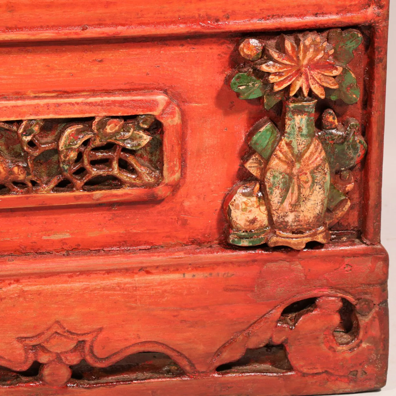 Red Lacquer Cabinet from Shanxi, China - 19thC - Image 8