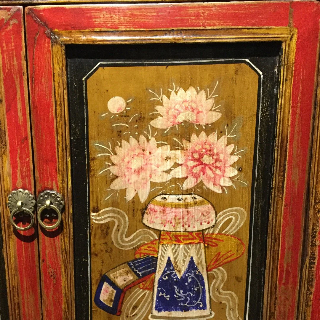Painted Mongolian Sideboard - Image 3