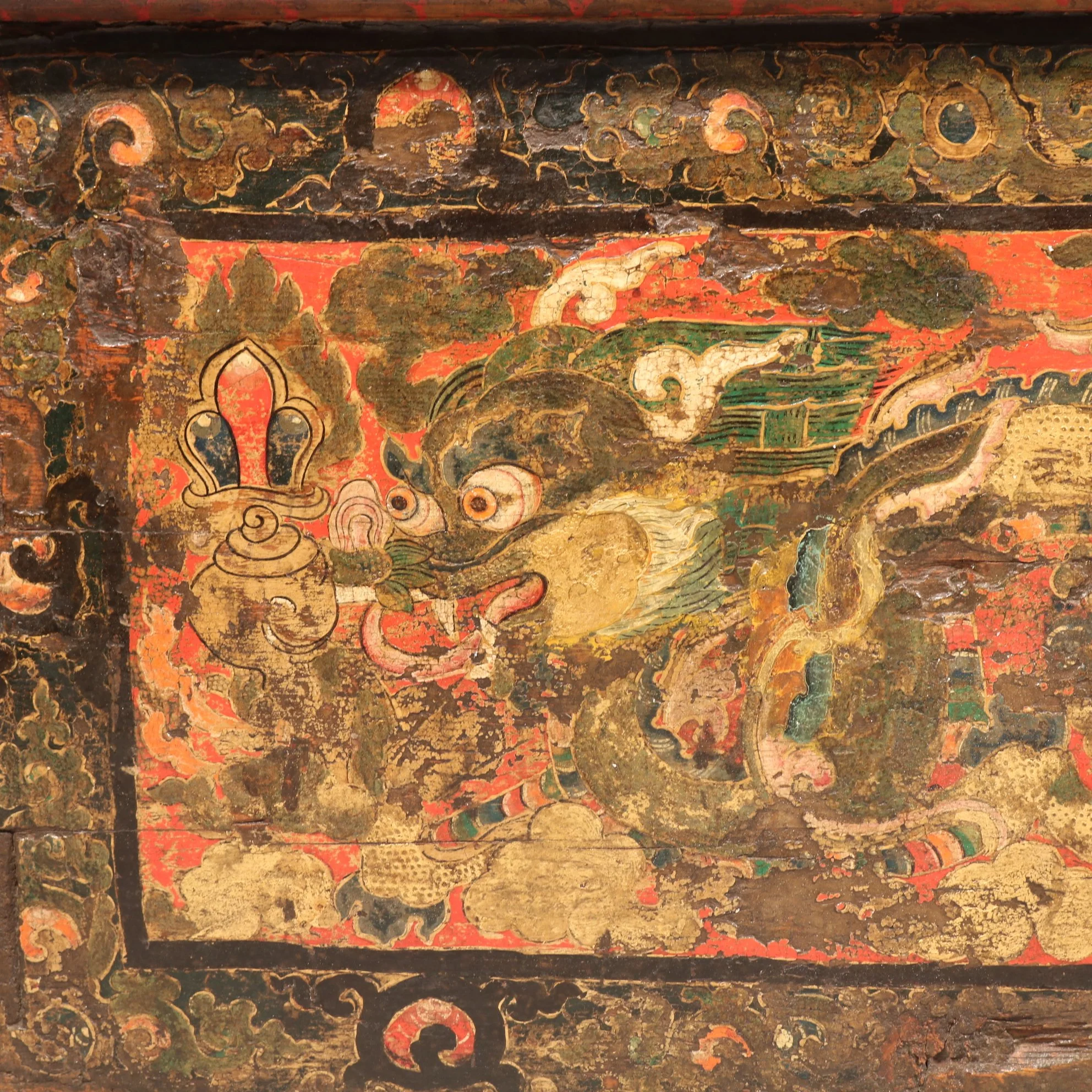 Tibetan Choksar with Dragon Painting - Early 18thC - Image 5