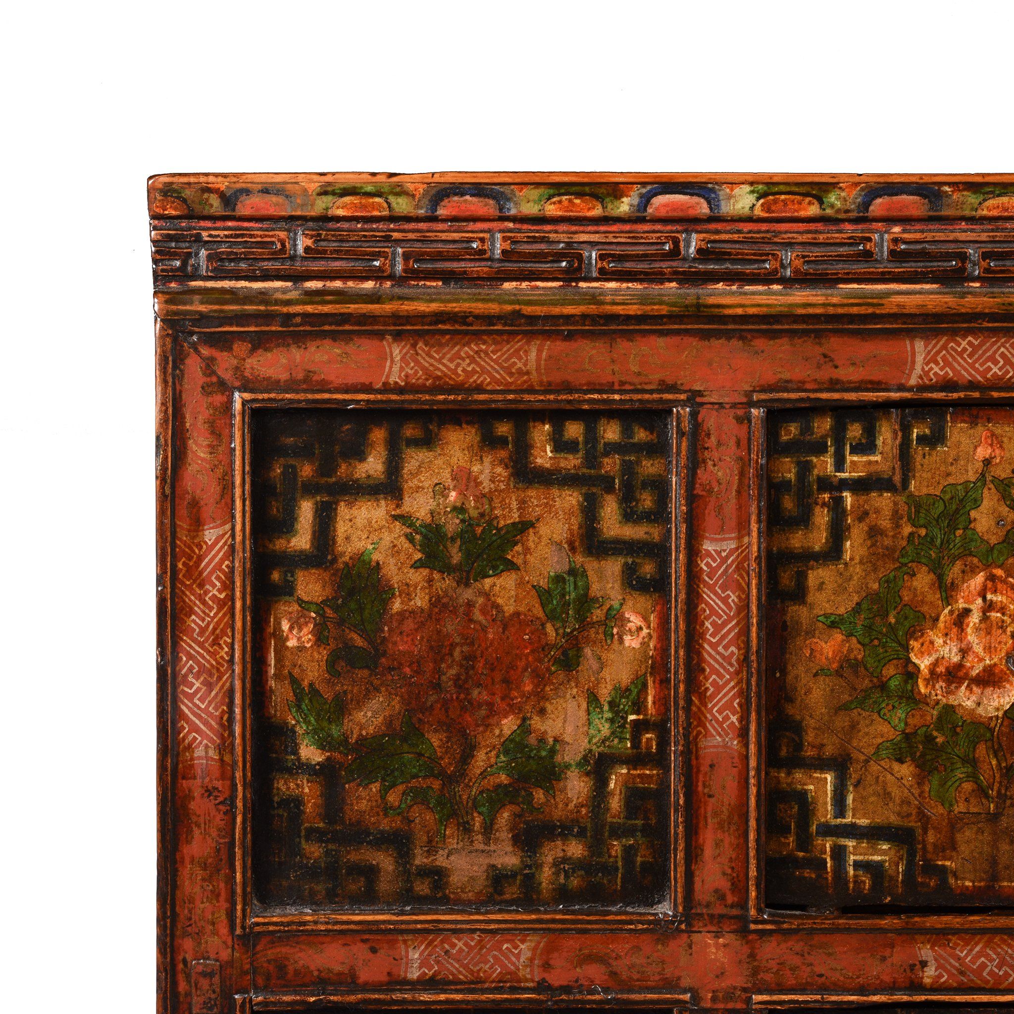 Painted Altar Cabinet From Tibet - 19thC - Image 5