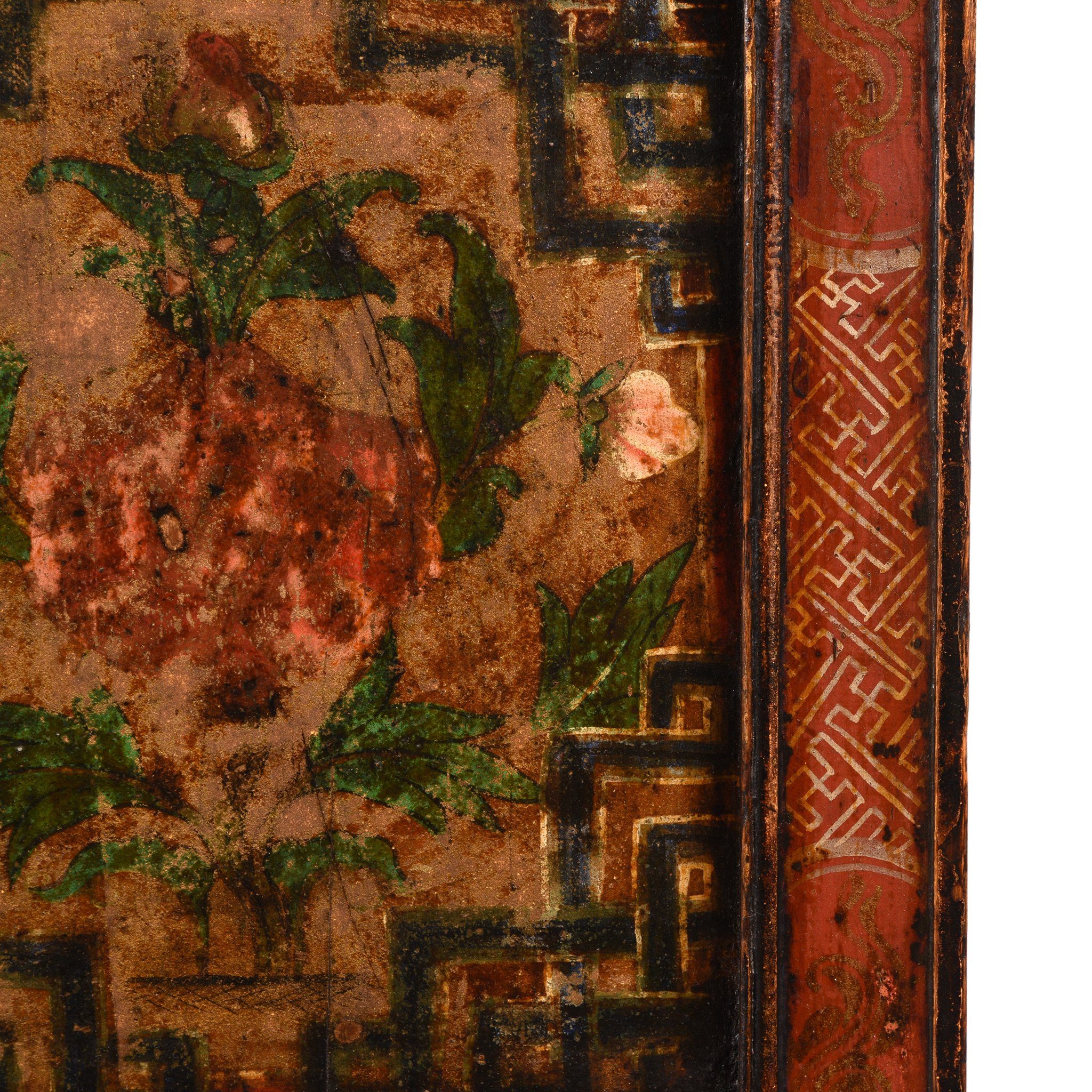 Painted Altar Cabinet From Tibet - 19thC - Image 6