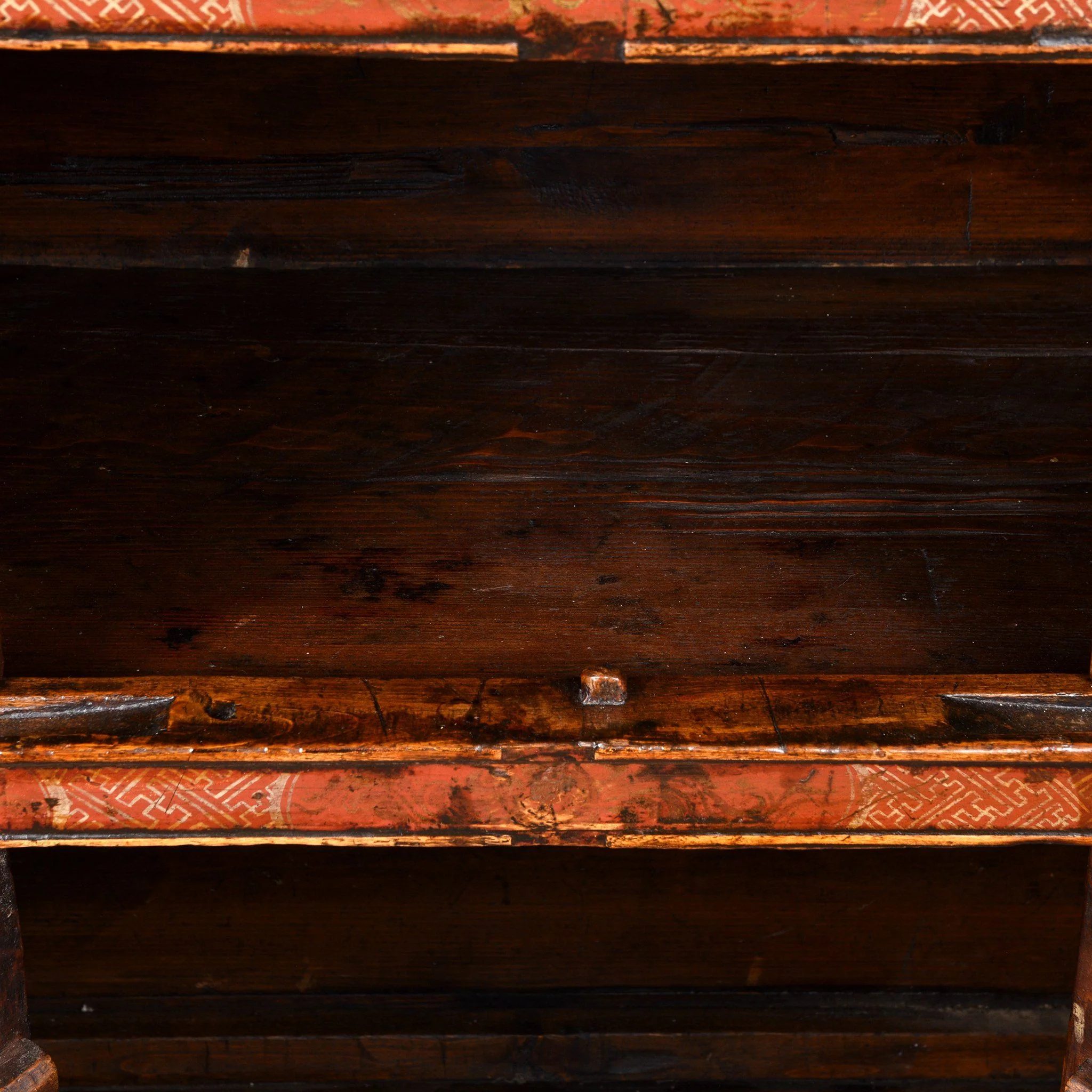 Painted Altar Cabinet From Tibet - 19thC - Image 9