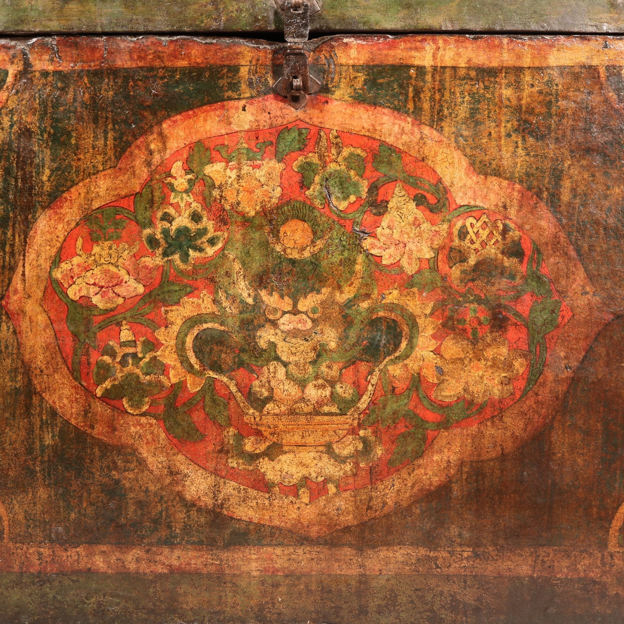 Antique Tibetan Dragon Chest - Image 2