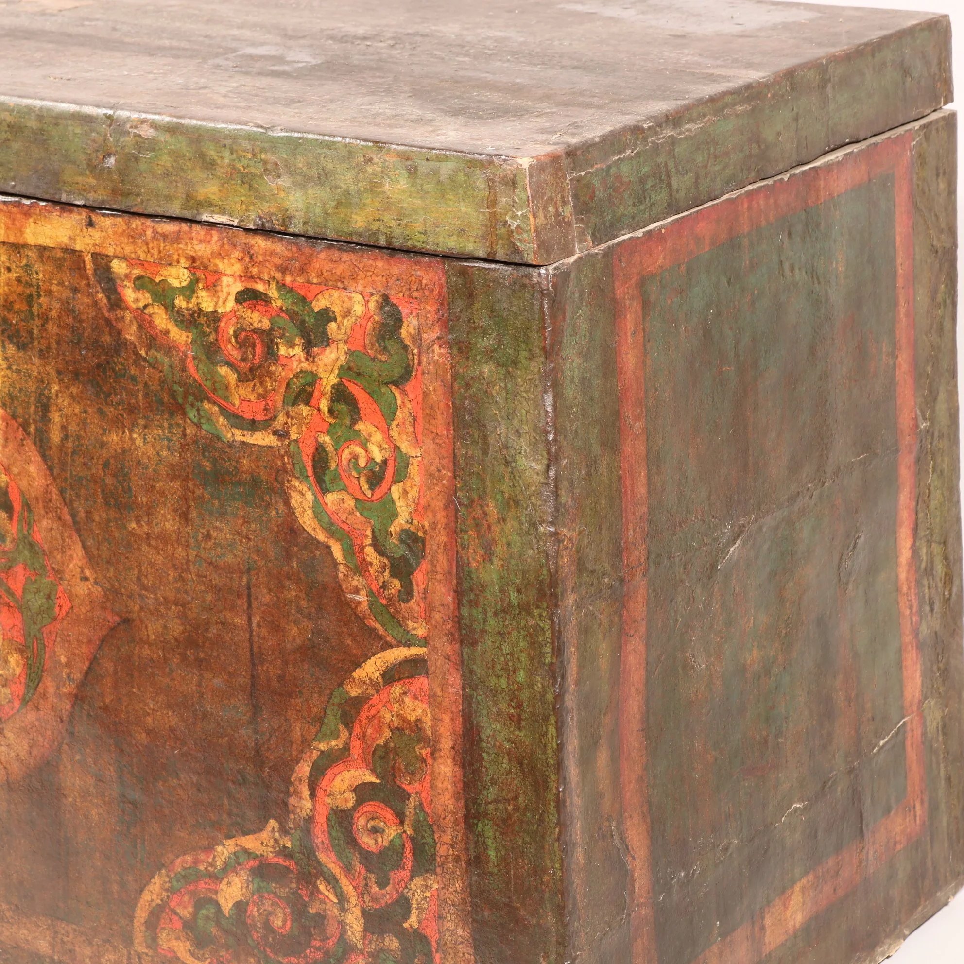 Antique Tibetan Dragon Chest - Image 3