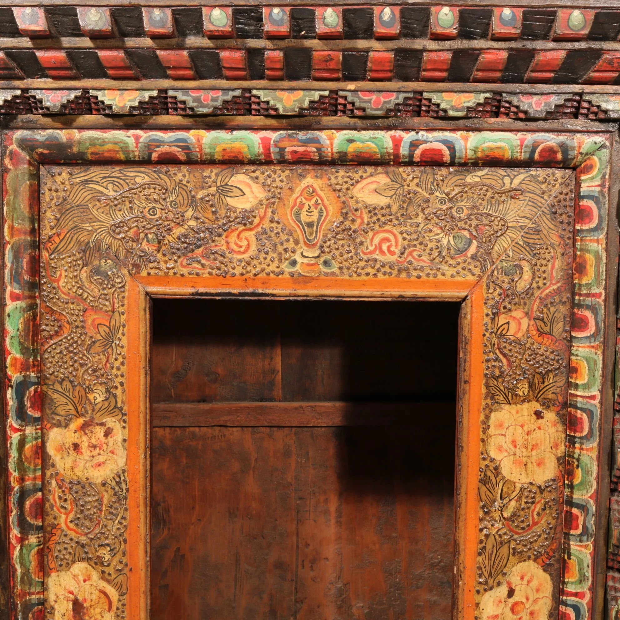 Painted Tibetan Reliquary - 19thC - Image 4