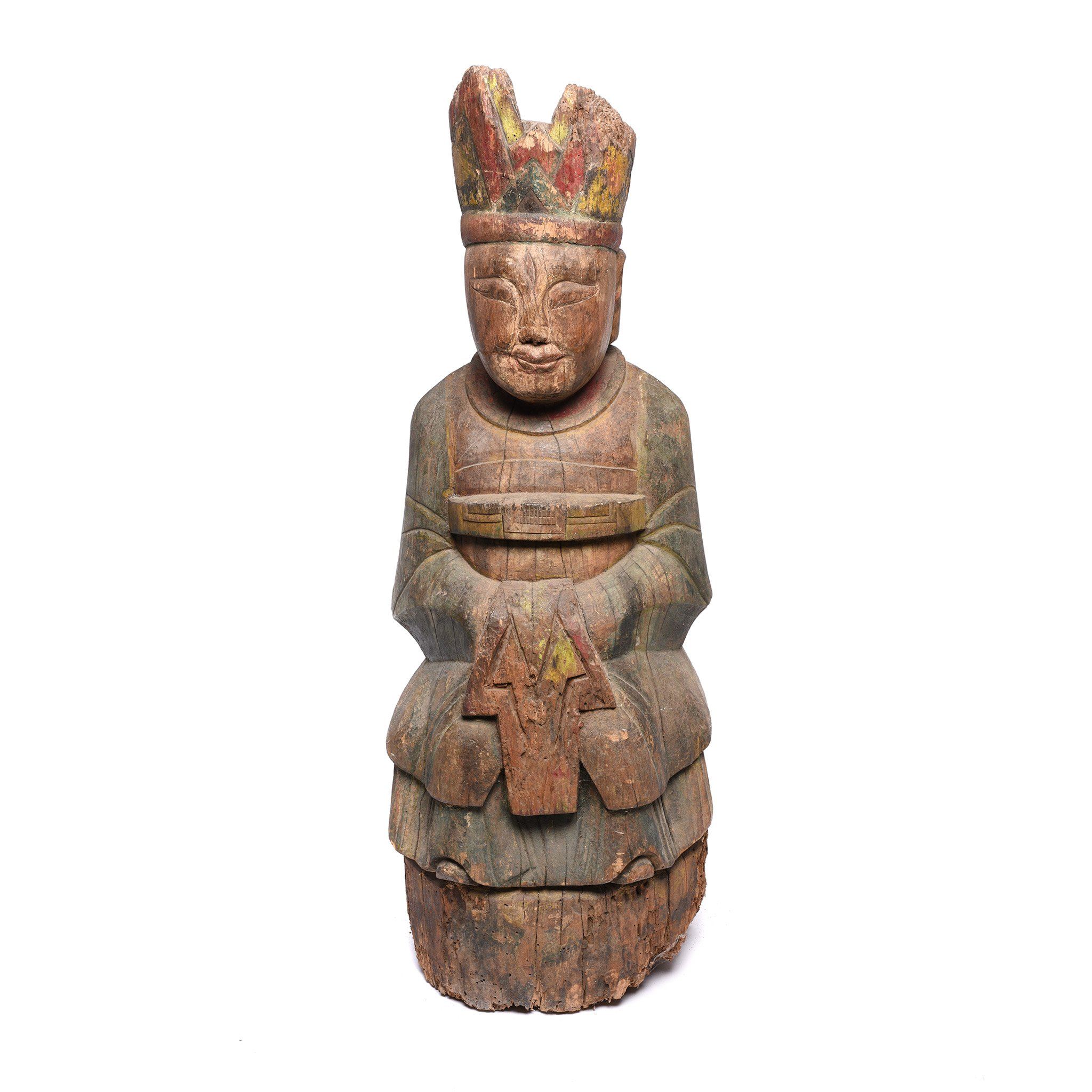 Chinese Ancestor Figure from Shanxi - 19thC - Image 4