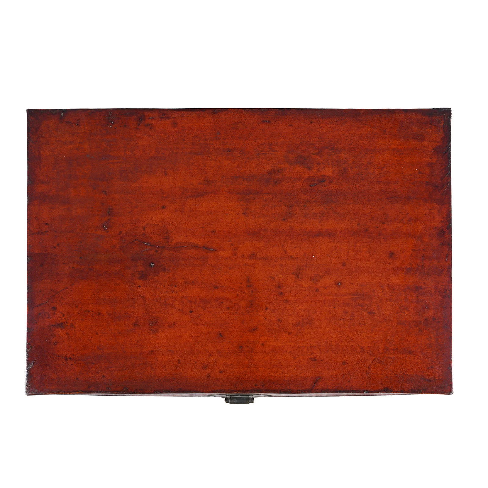 Tan Leather Trunk From Shanghai - Late 19thC - Image 7