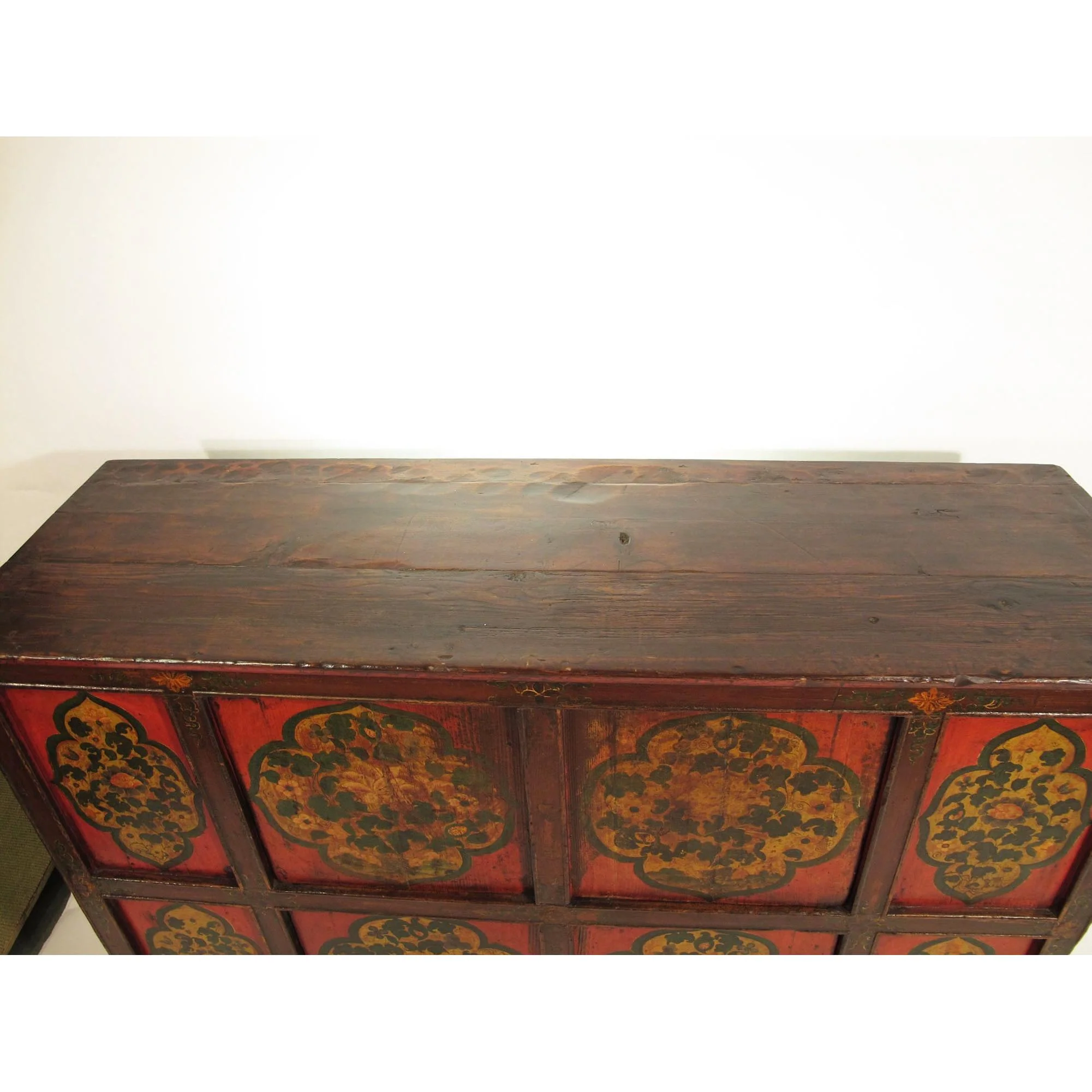 Tibetan Altar Cabinet with Original Painting - 19thC - Image 4
