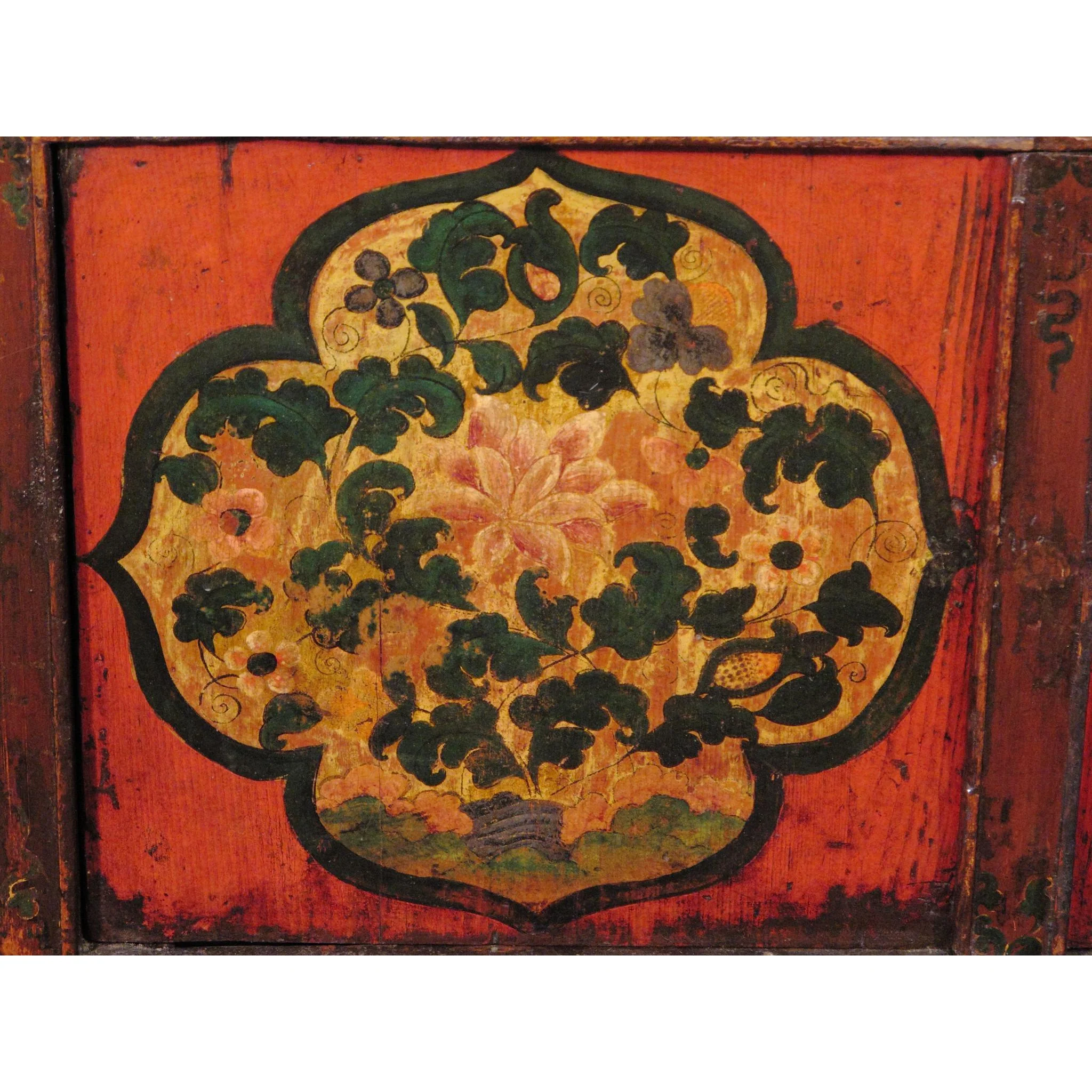 Tibetan Altar Cabinet with Original Painting - 19thC - Image 6