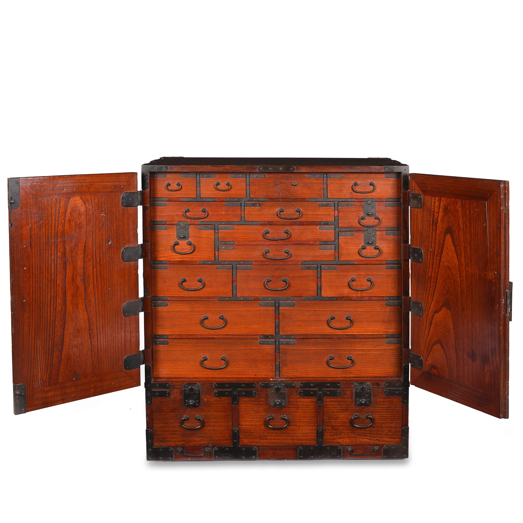 Japanese Shomon Dansu - Kiri Wood - Edo Period - Image 5