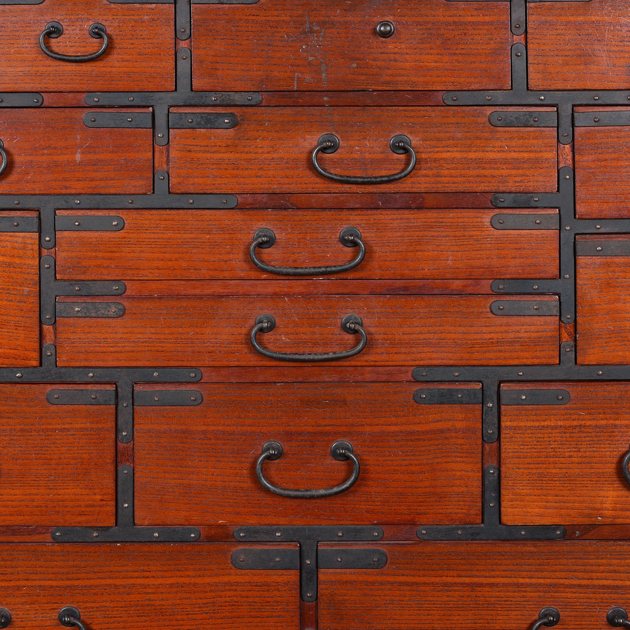 Japanese Shomon Dansu - Kiri Wood - Edo Period - Image 8