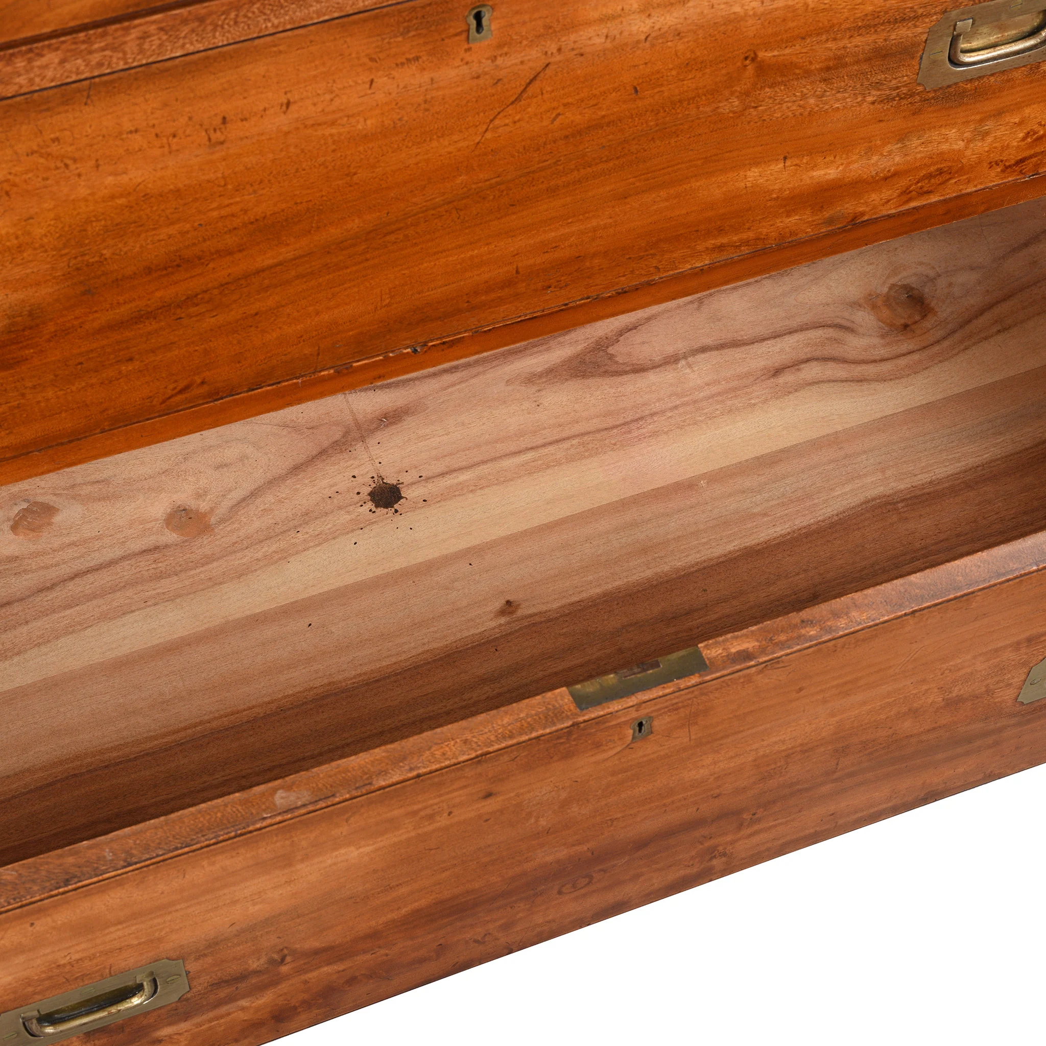 Anglo Indian Camphor Campaign Chest Of Drawers - Ca 1920 - Image 6