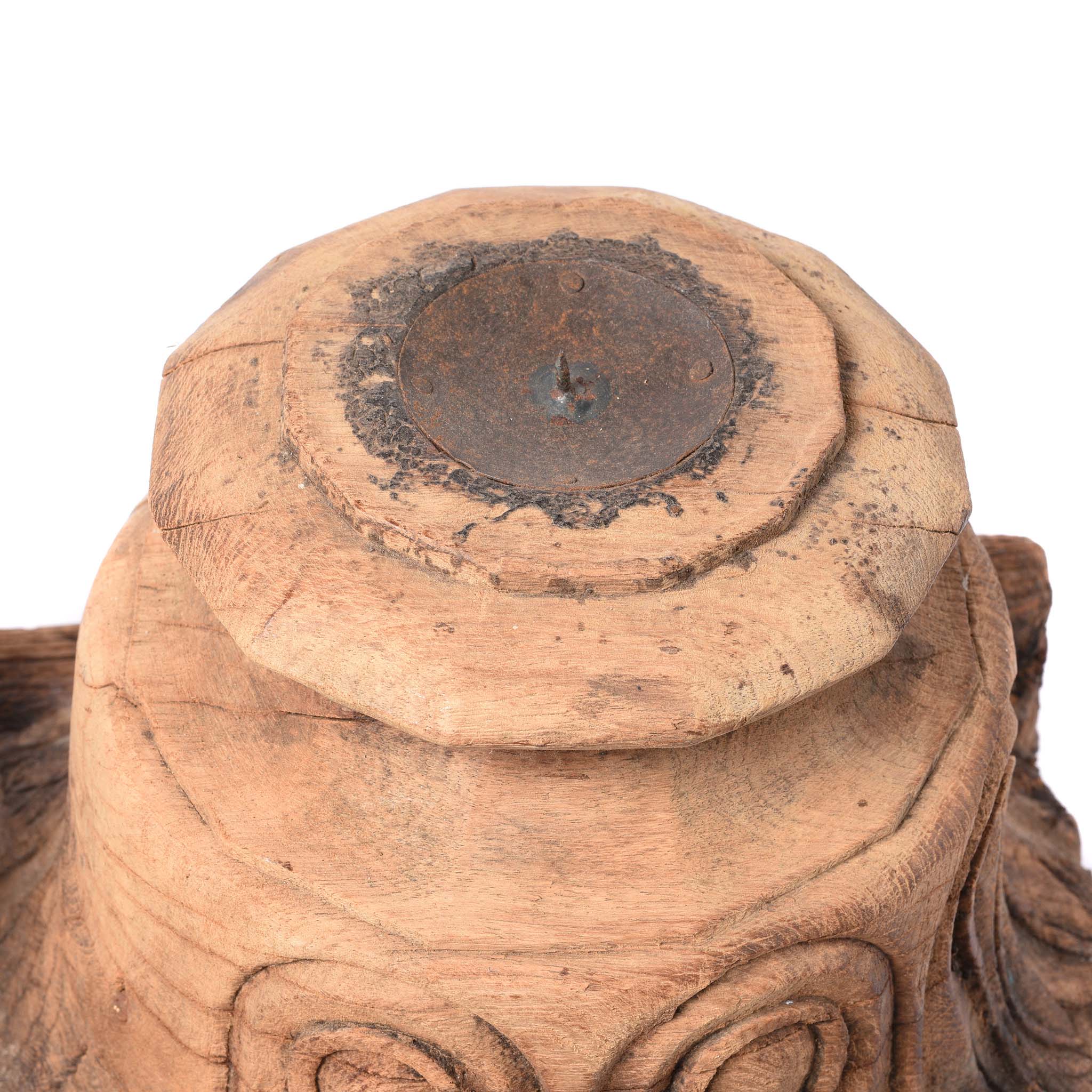 Double Capital Candlestick From Gujarat - 19thC - Image 4
