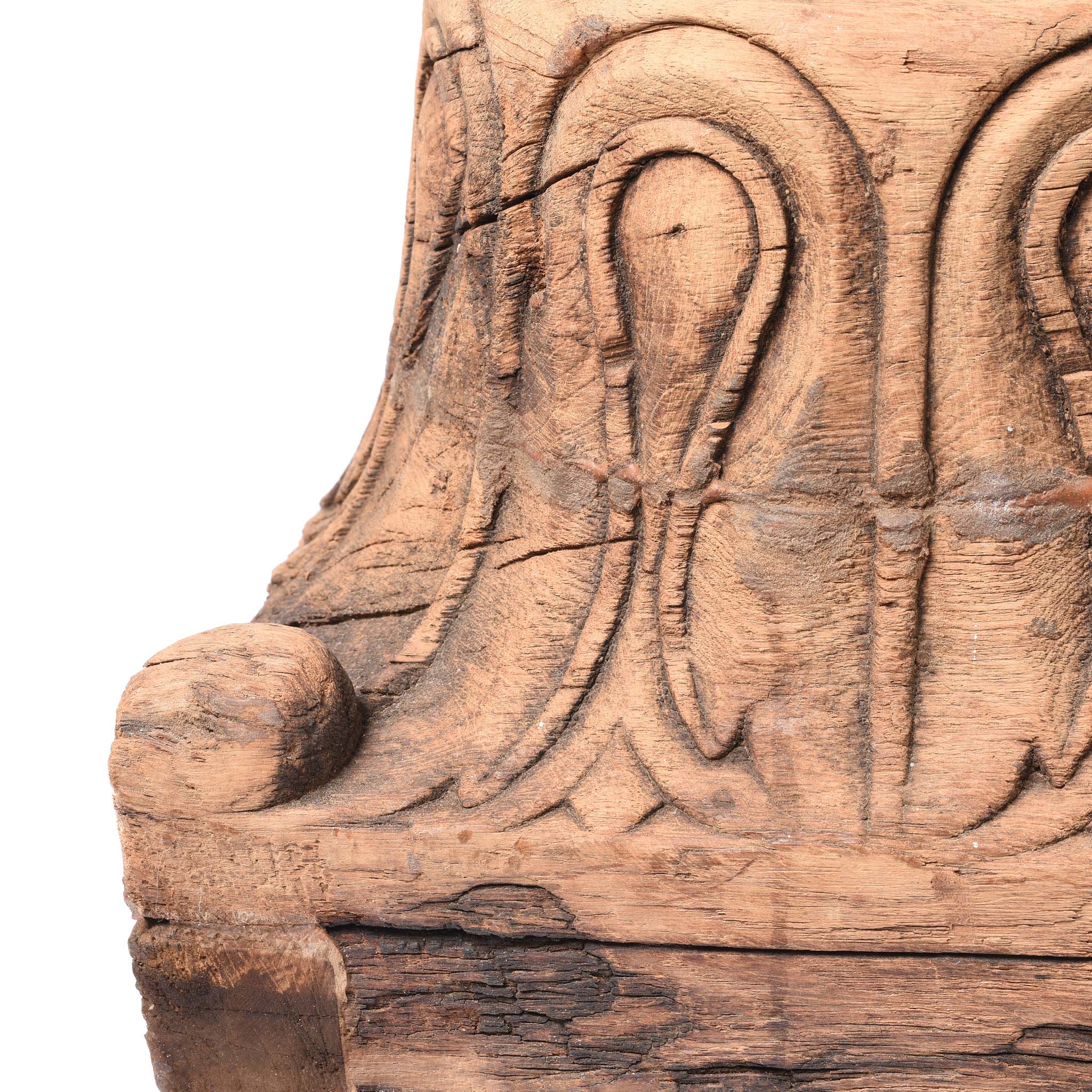 Double Capital Candlestick From Gujarat - 19thC - Image 5