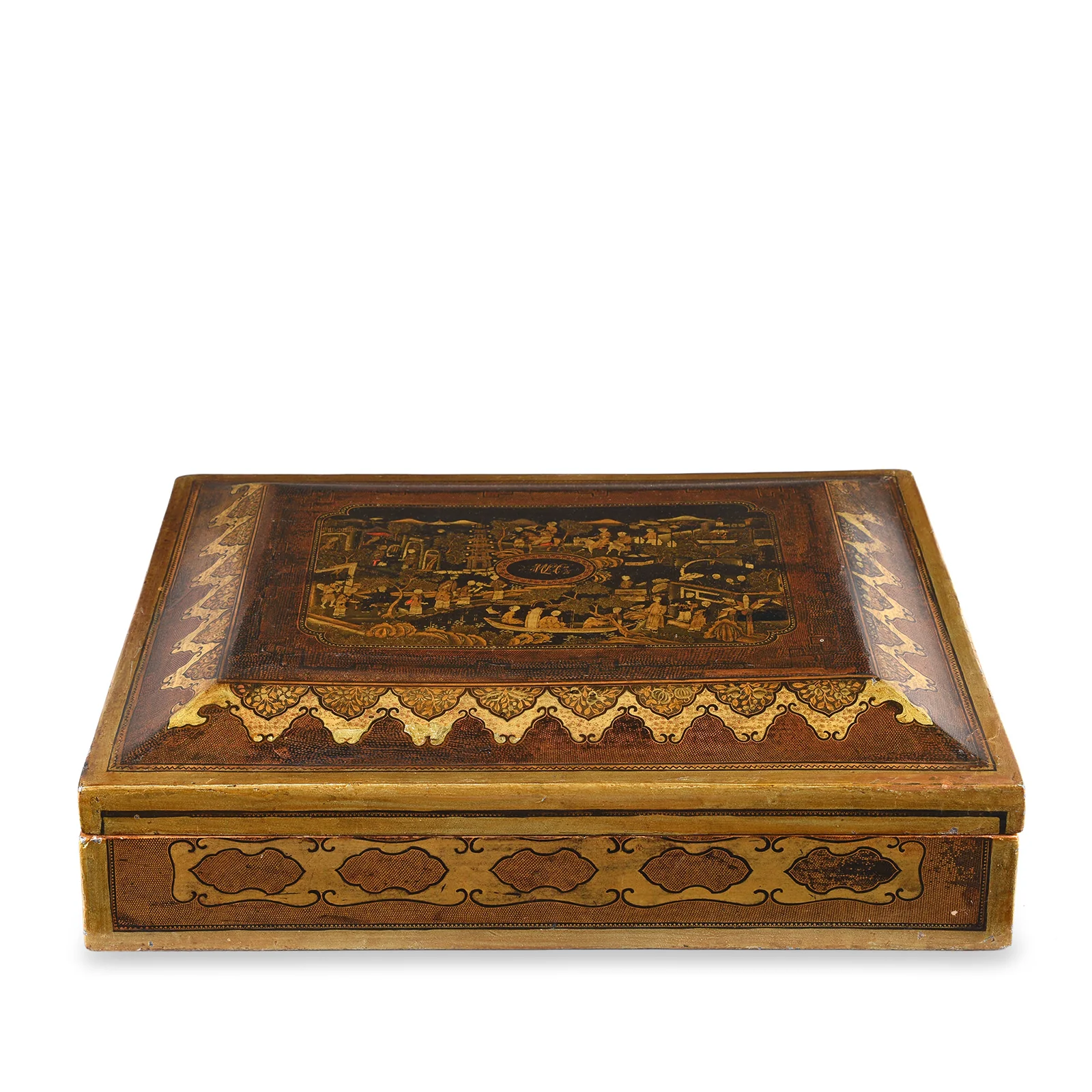 Canton Export Lacquer 'Pope Joan' Games Box - Early 19th Century - Image 7
