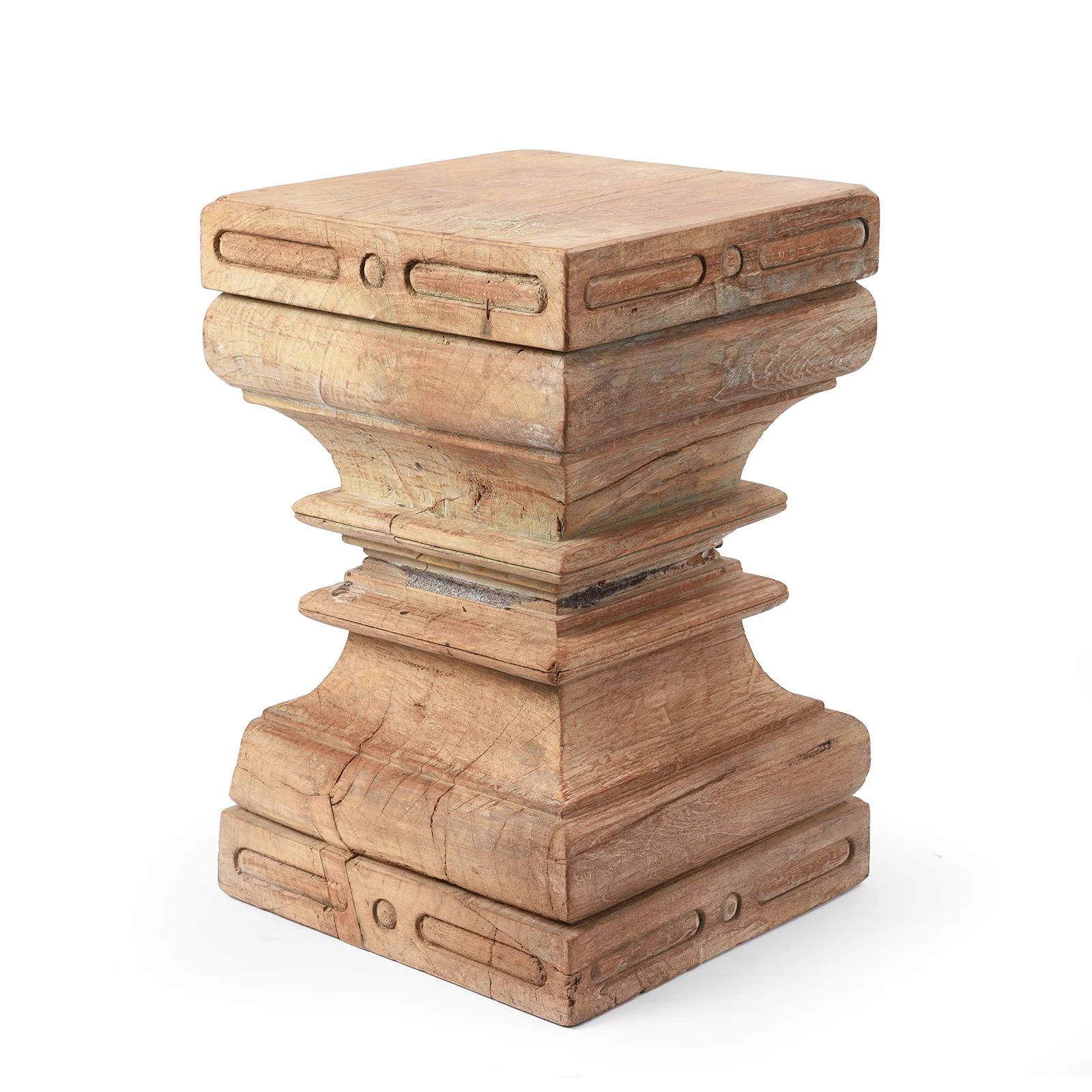 Side Table Made From Reclaimed Teak