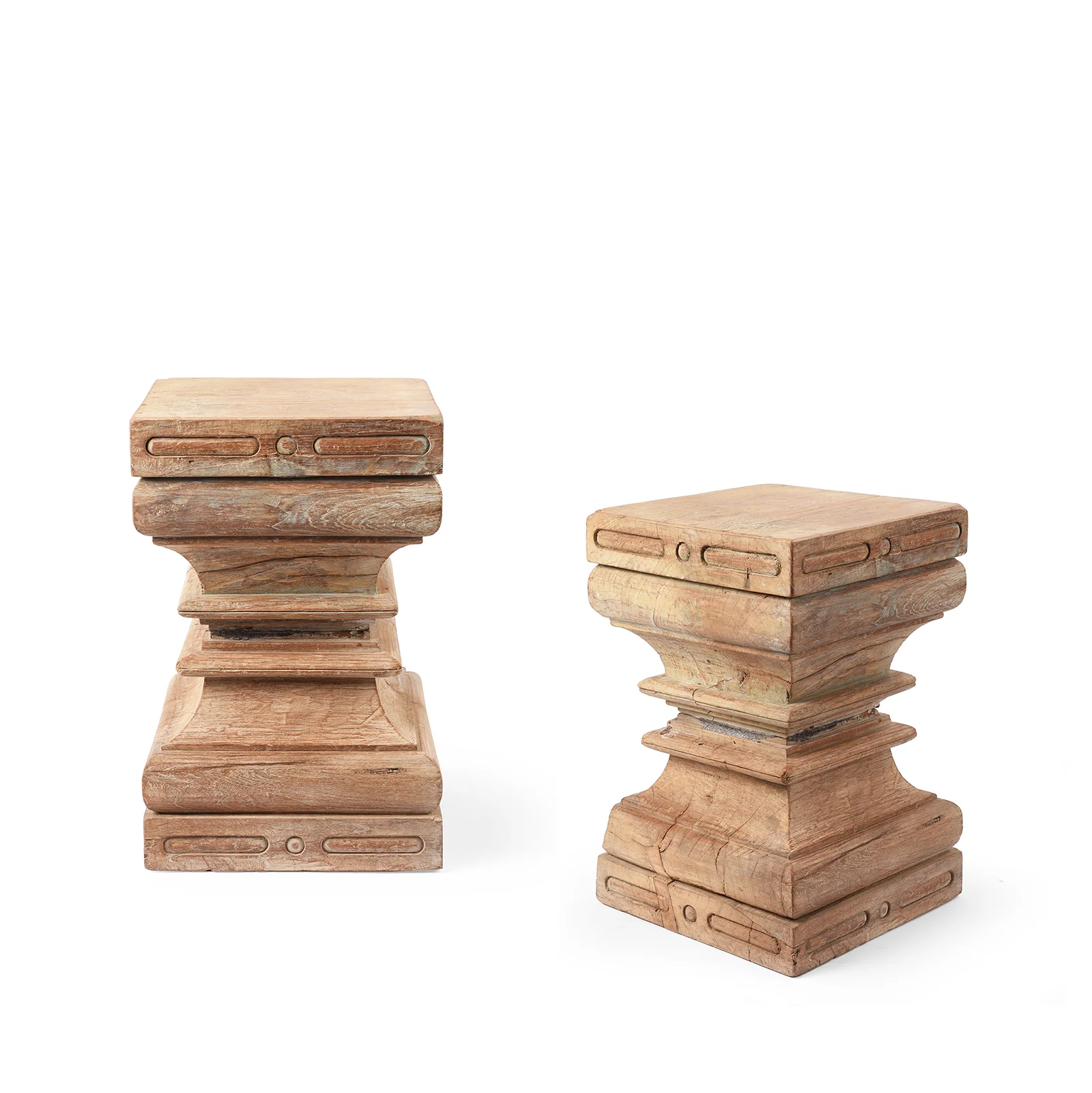 Side Table Made From Reclaimed Teak - Image 4