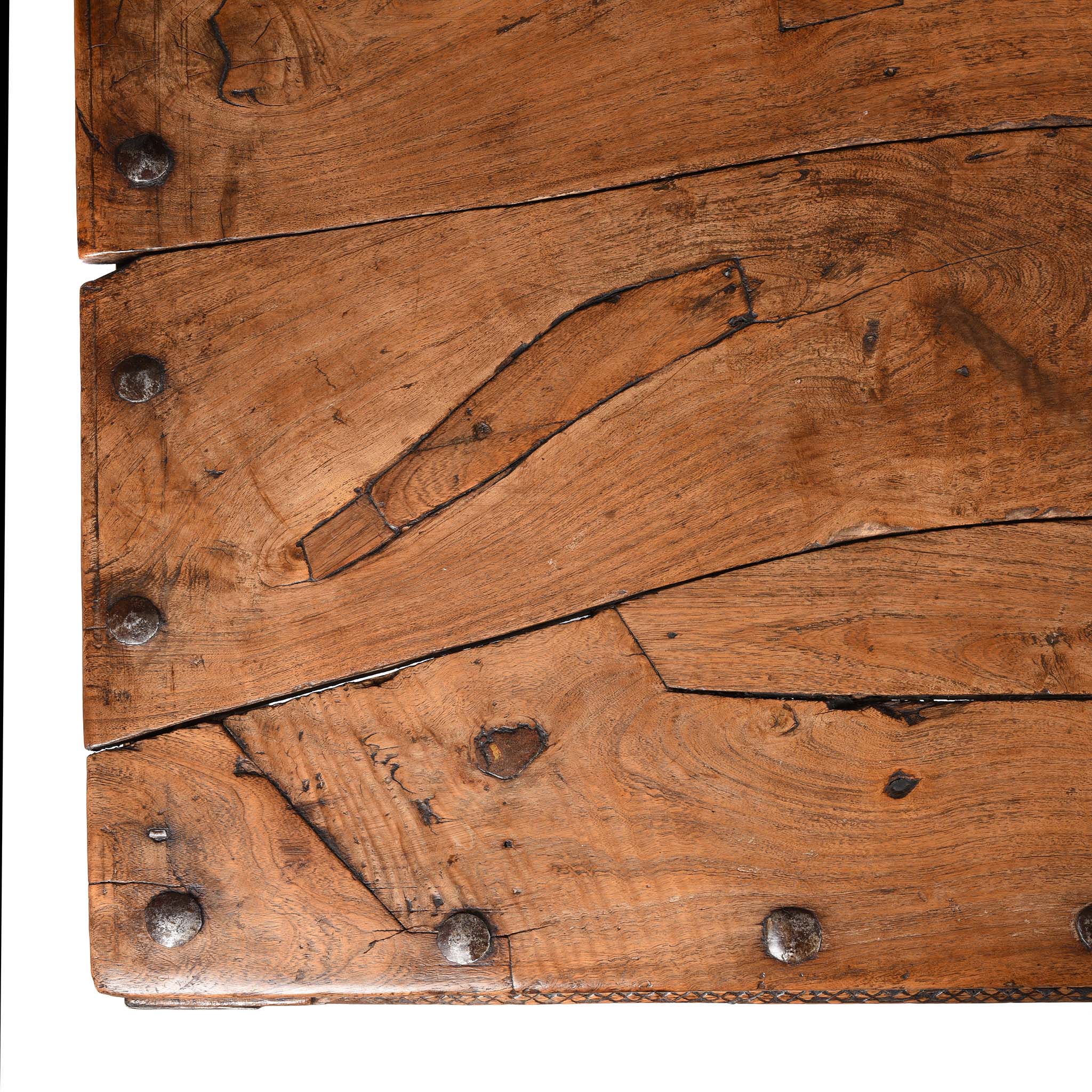 Indian Acacia Wood Takhat Coffee Table From Rajasthan- 19thC - Image 5