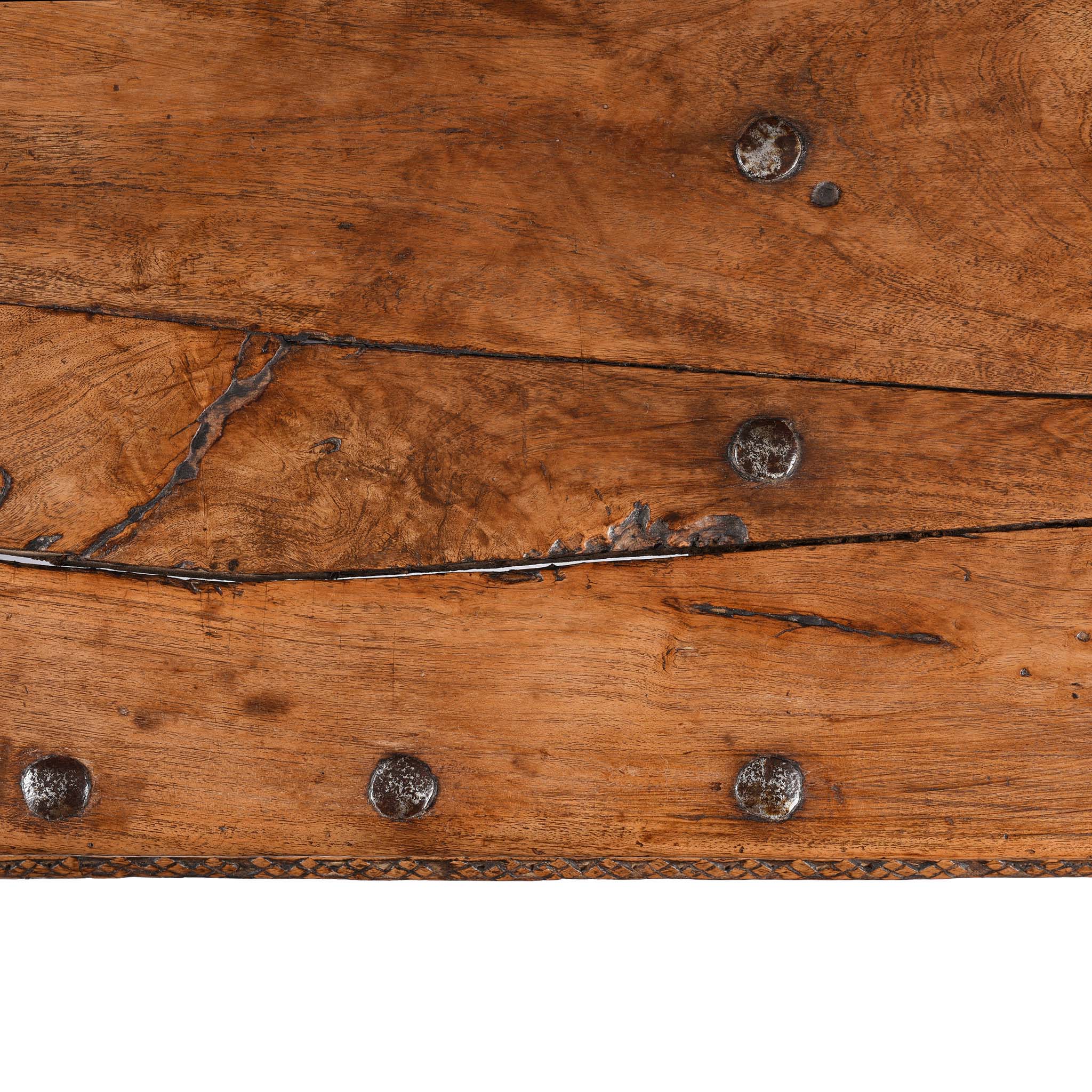 Indian Acacia Wood Takhat Coffee Table From Rajasthan- 19thC - Image 9
