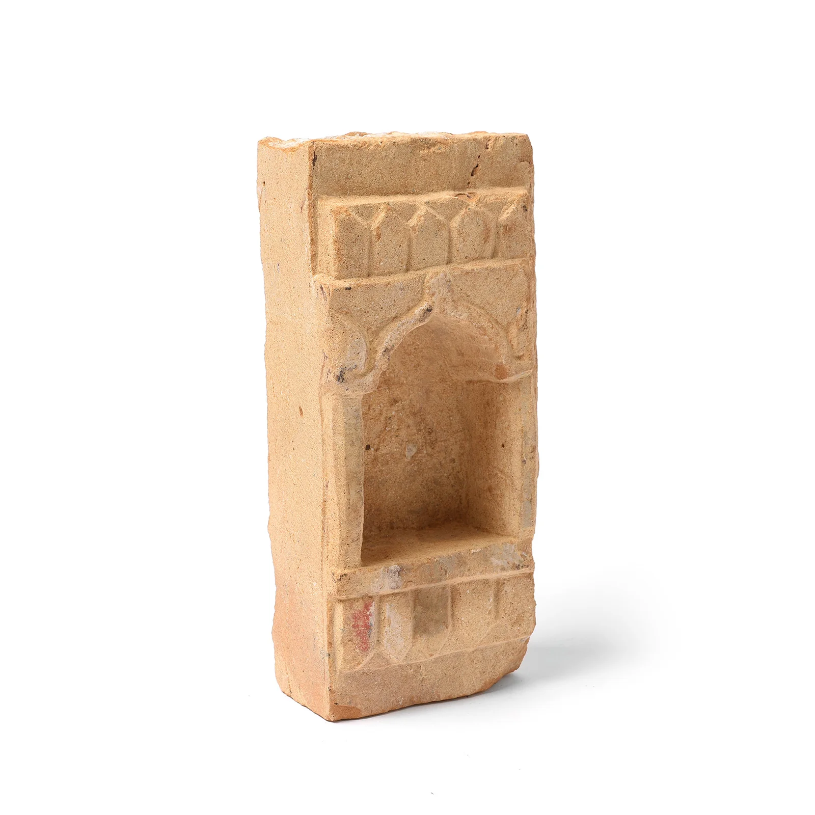 Carved Stone Lamp Niche From Rajasthan - 19thC - Image 3