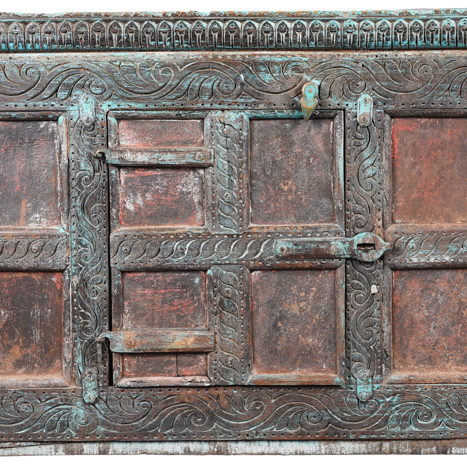 Painted Teak Manjus Dowry Chest From Saurashtra - 19thC - Image 6