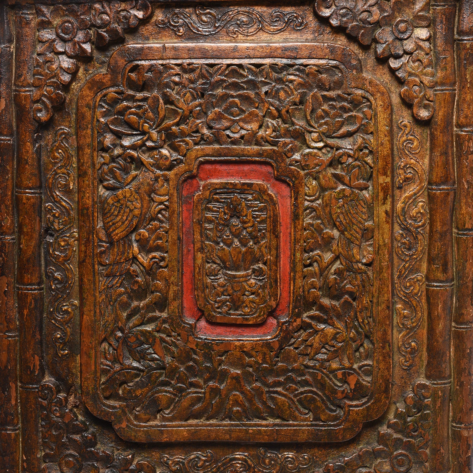 Carved Tibetan Prayer Table from Central Tibet - 18thC - Image 7