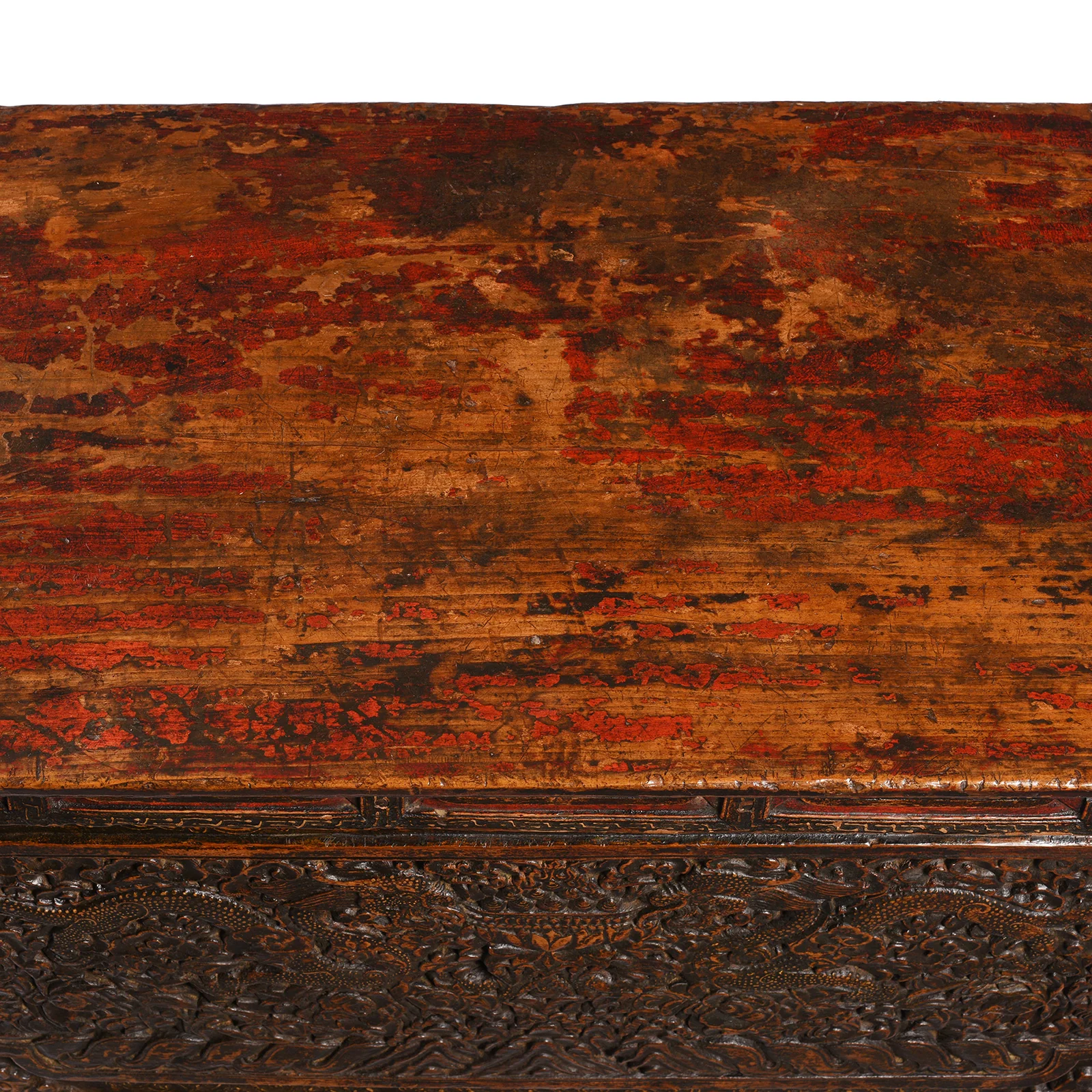 Carved Tibetan Prayer Table from Central Tibet - 18thC - Image 9