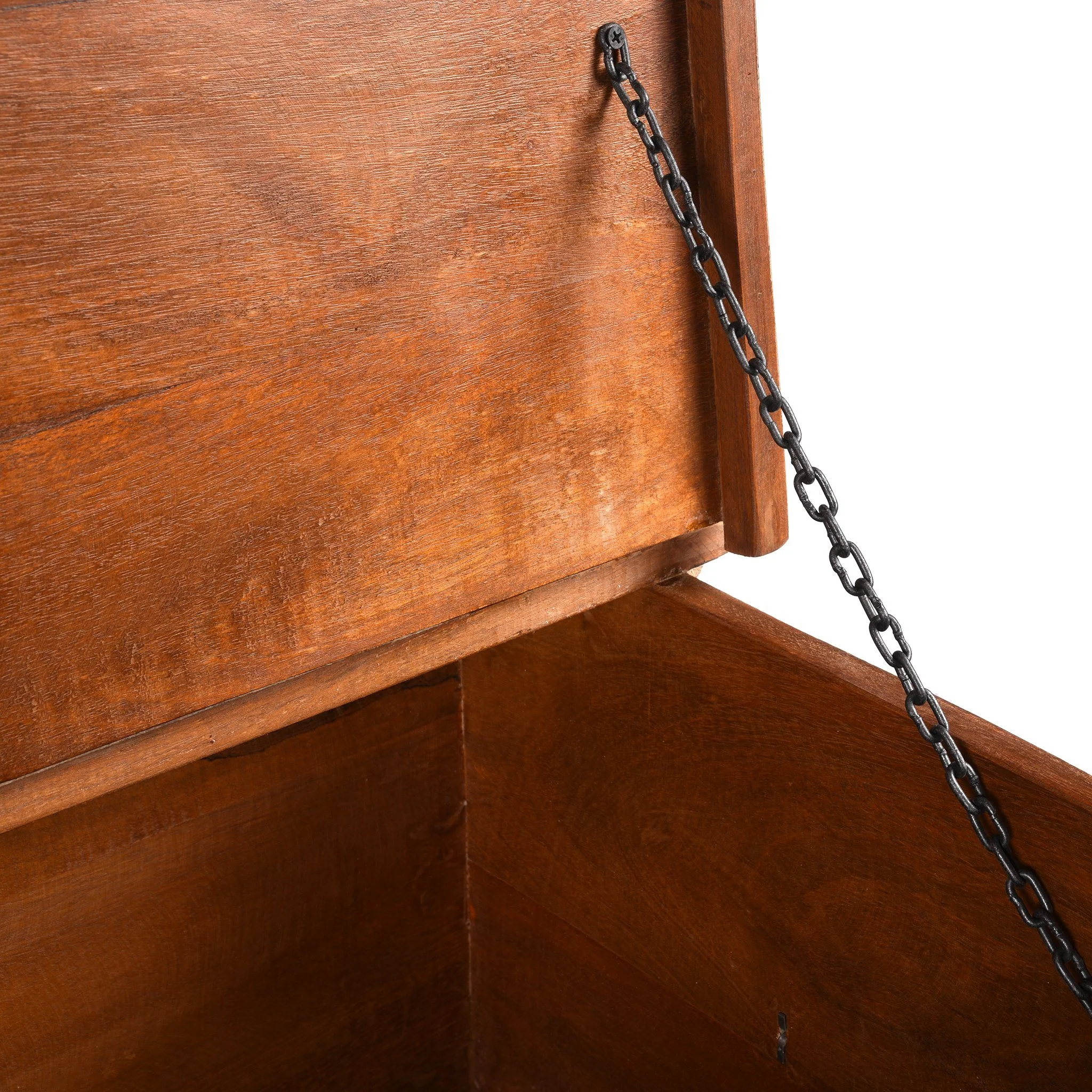 Carved Blanket Box Made From Reclaimed Teak - Image 6