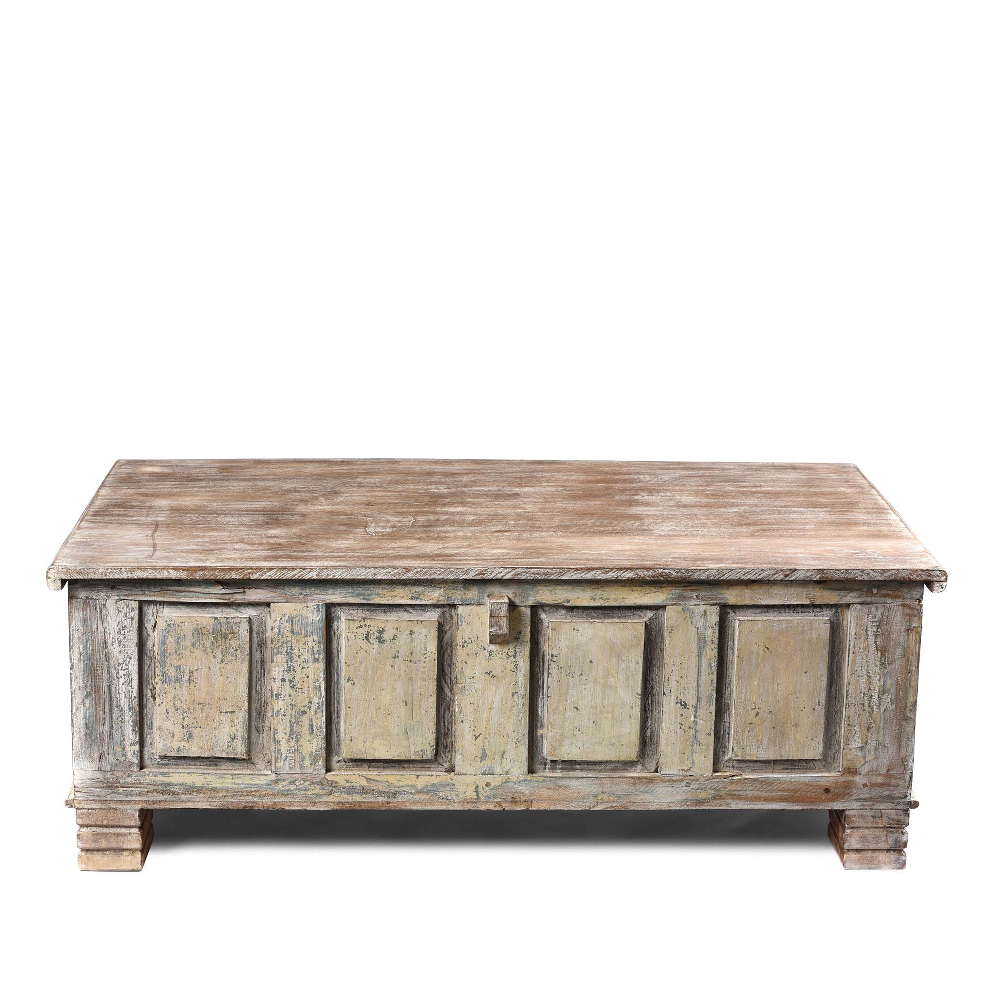 Carved Blanket Chest Made From Old Teak Wood - Image 11