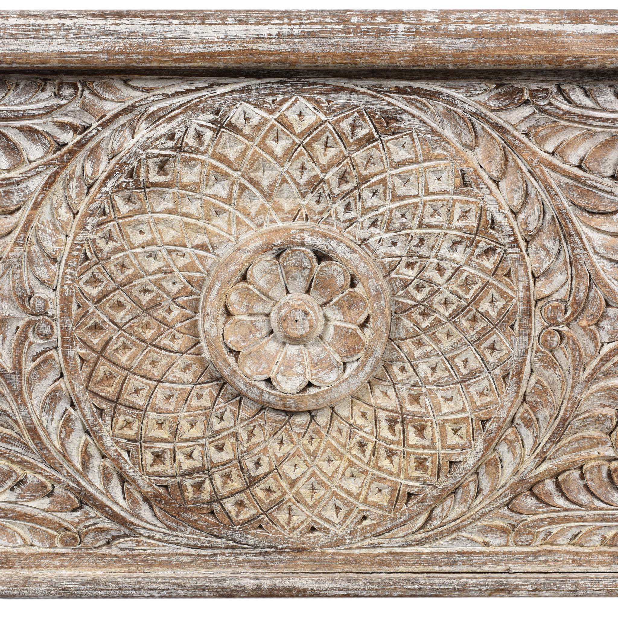 Carved Blanket Chest Made From Old Teak Wood - Image 5