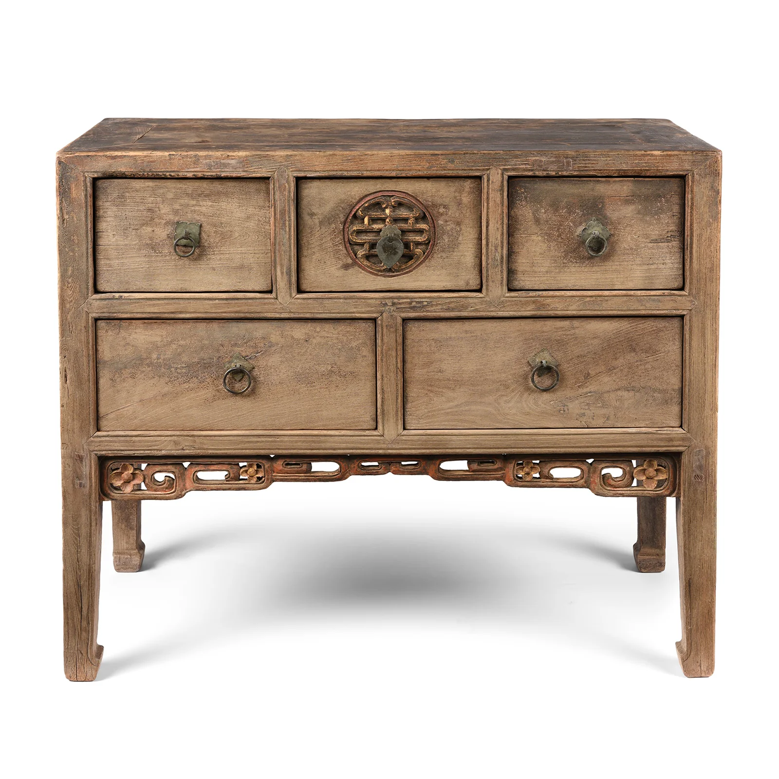 Carved Elm Coffer Table From Shanxi - Early 19th Century - Image 2