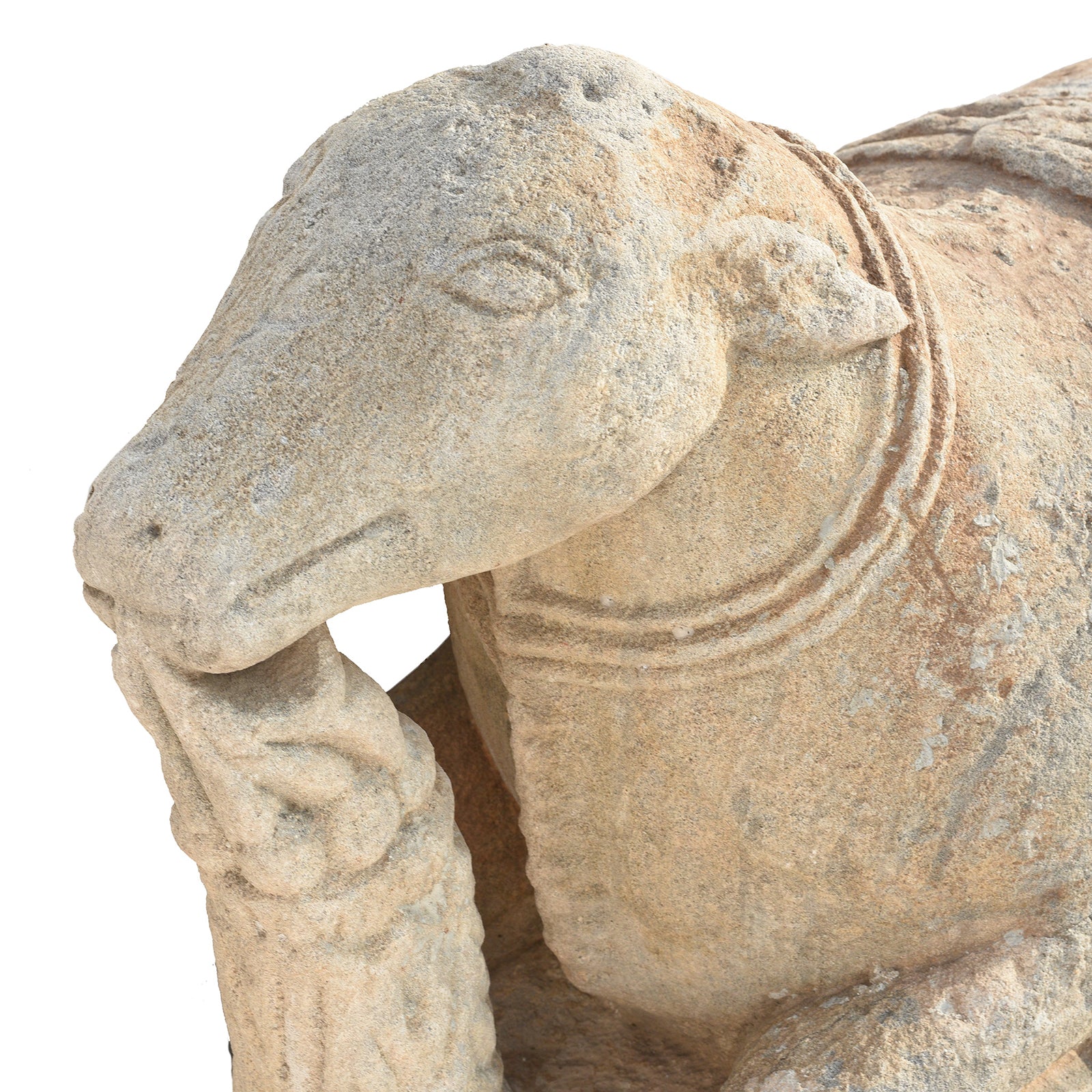 Carved Granite Nandi Bull From South India - 18th Century or Earlier - Image 2