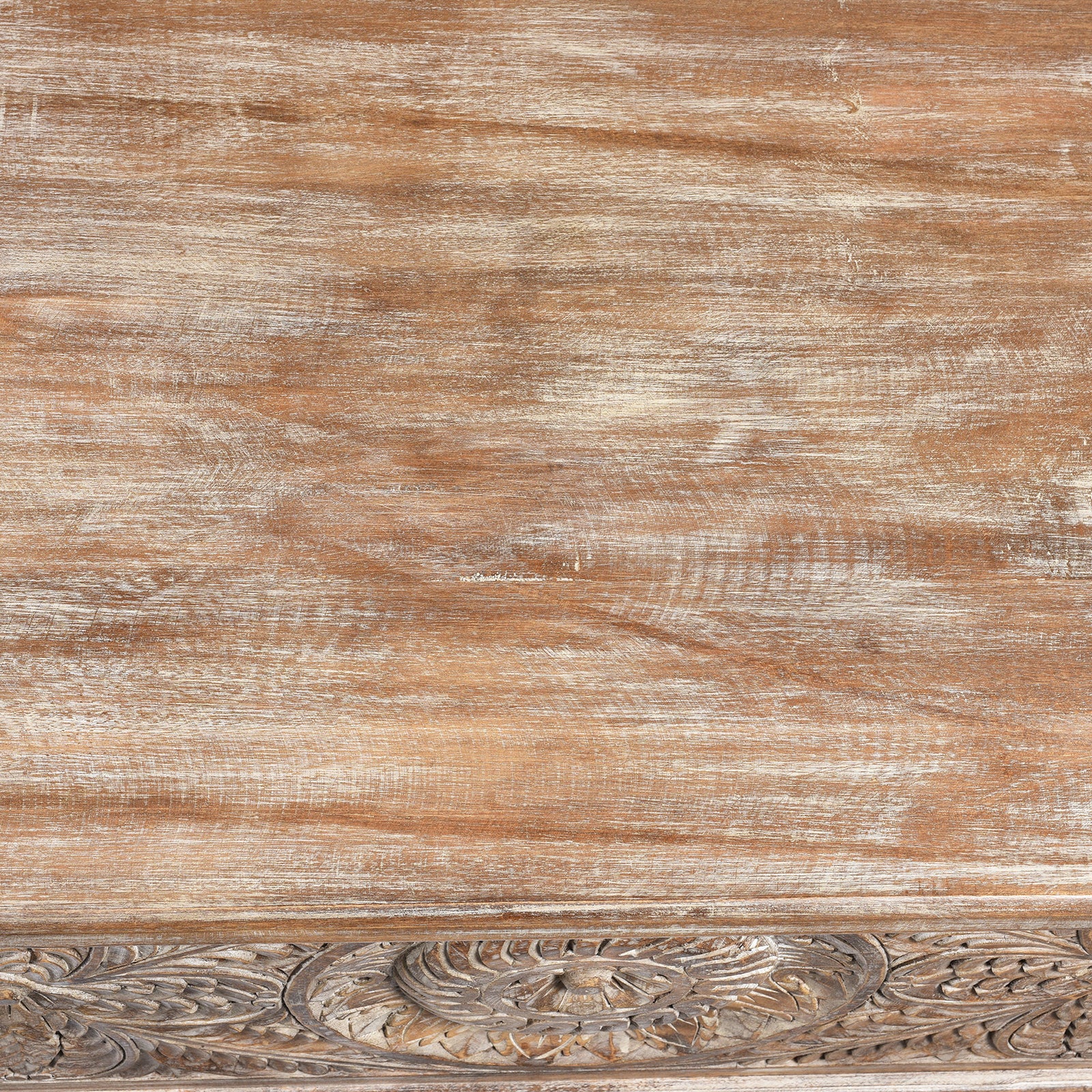 Carved Blanket Chest Made From Painted Teak & Mango Wood - Image 5