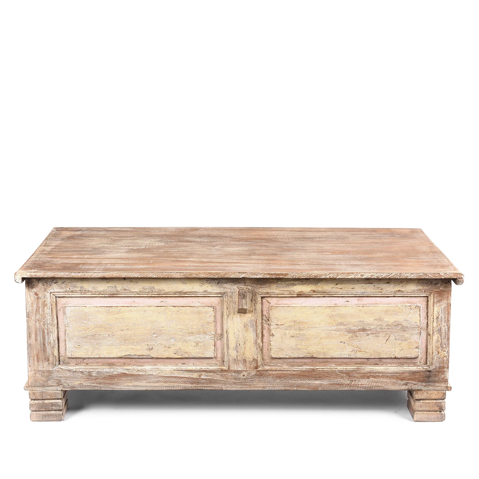 Carved Blanket Chest Made From Painted Teak & Mango Wood - Image 7
