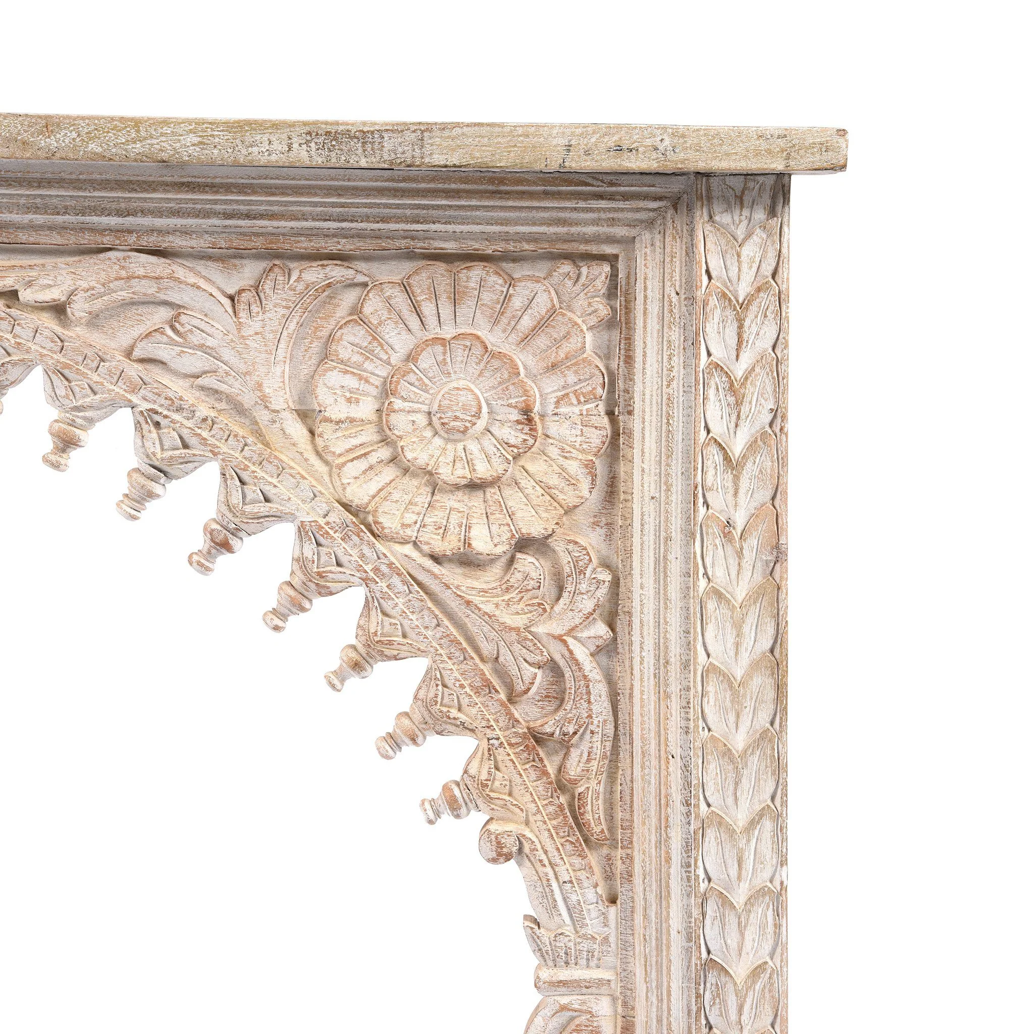Carved Indian Mango Console Table - Image 6