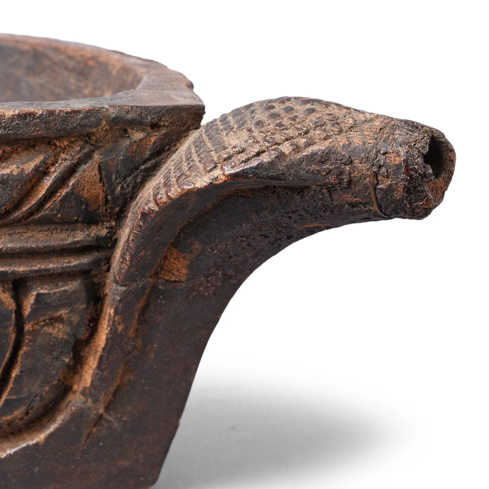 Carved Indian Opium Grinder (Kharal) -19thC - Image 3