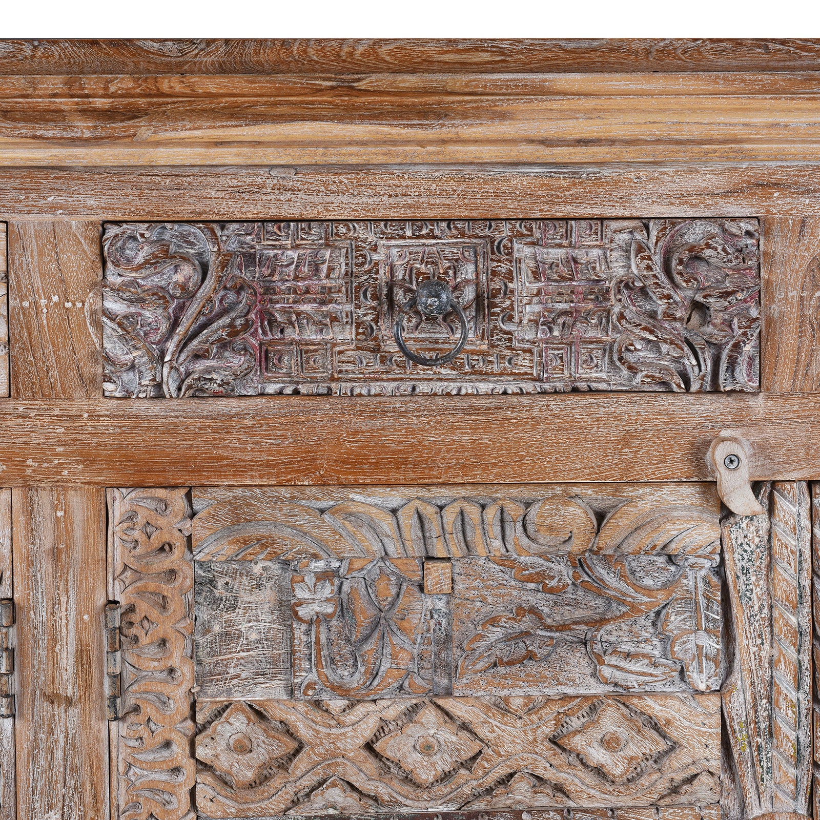 Carved Sideboard Made From Reclaimed Teak - Image 7