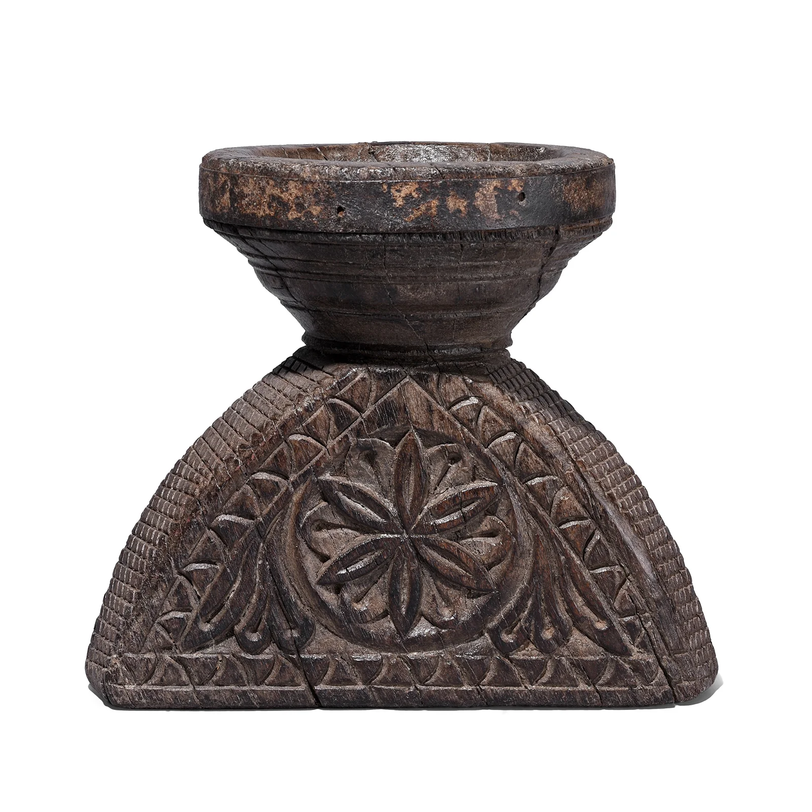 Carved Teak Seed Drill From Gujarat - Ca 1920 - Image 2