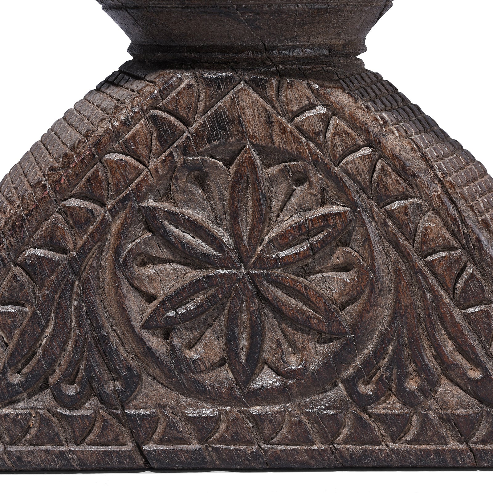 Carved Teak Seed Drill From Gujarat - Ca 1920 - Image 7