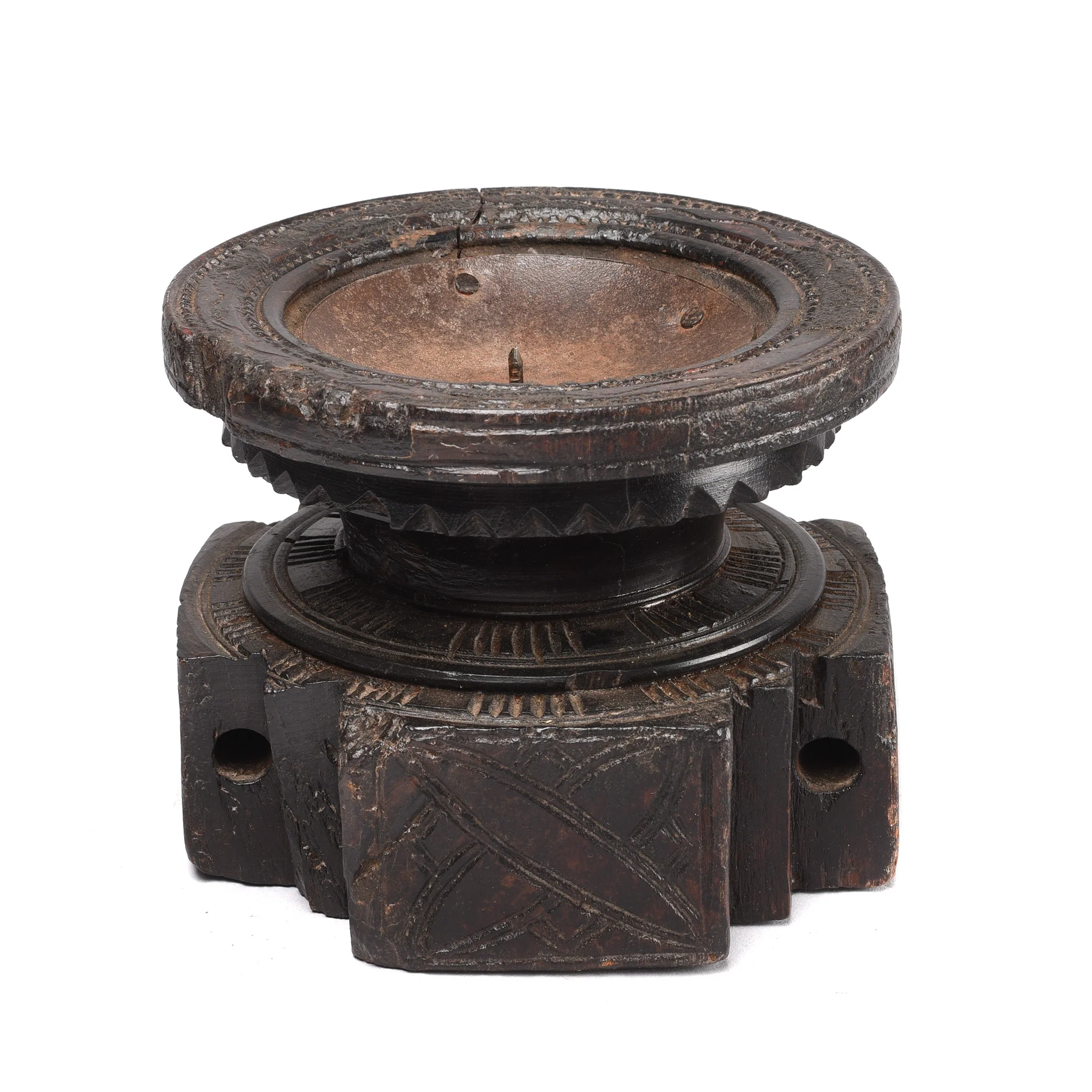 Carved Rosewood Seed Drill Candlestand - 19th Century - Image 2