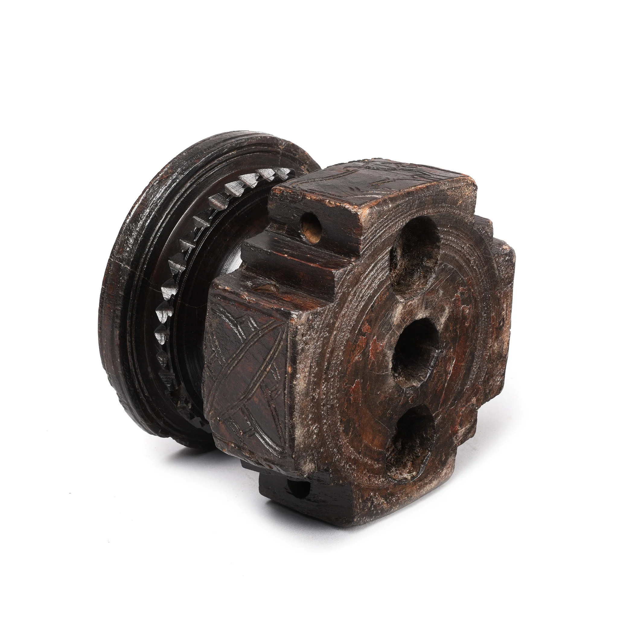 Carved Rosewood Seed Drill Candlestand - 19th Century - Image 5