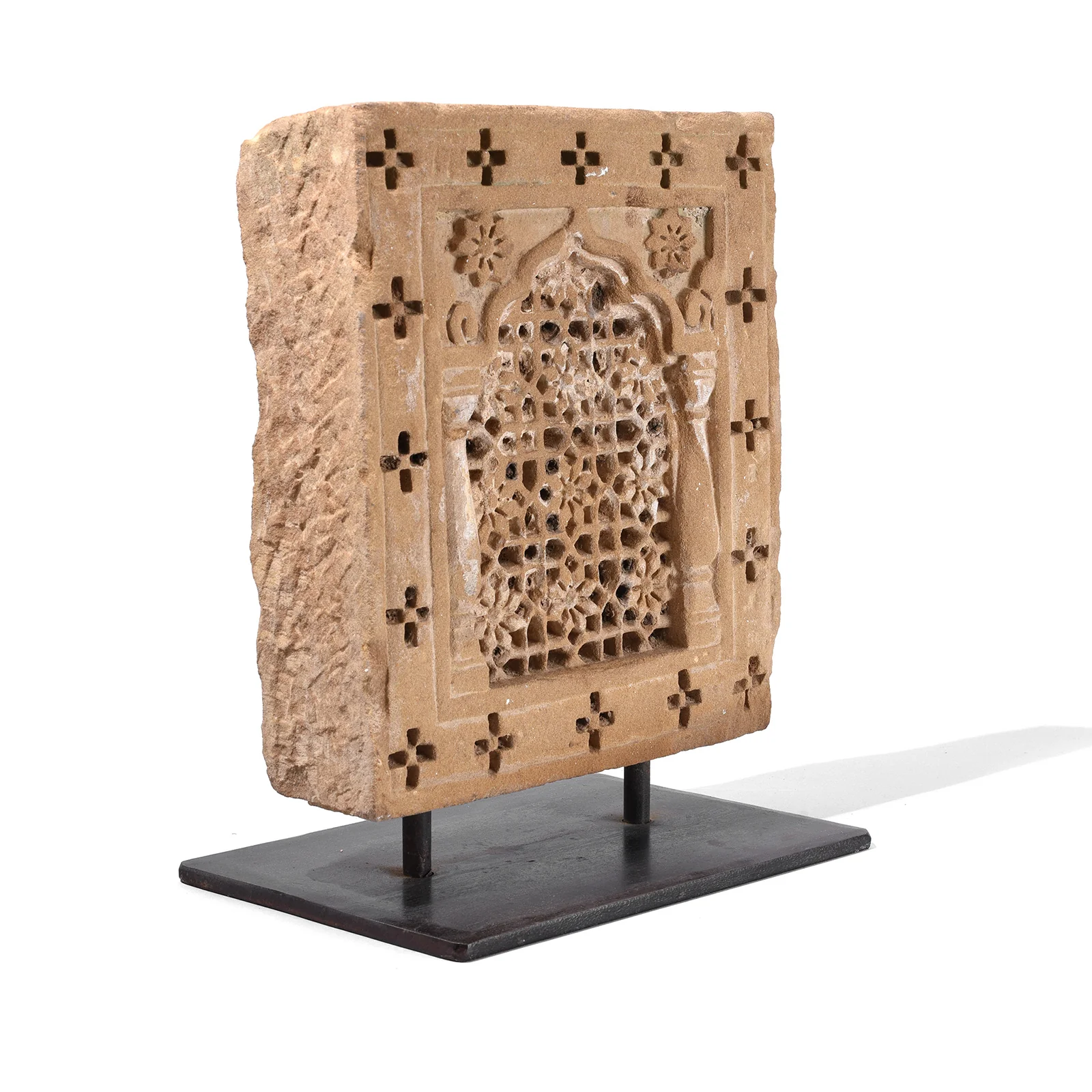 Stone Jali Panel From Jaisalmer - 19th Century (On Stand) - Image 3