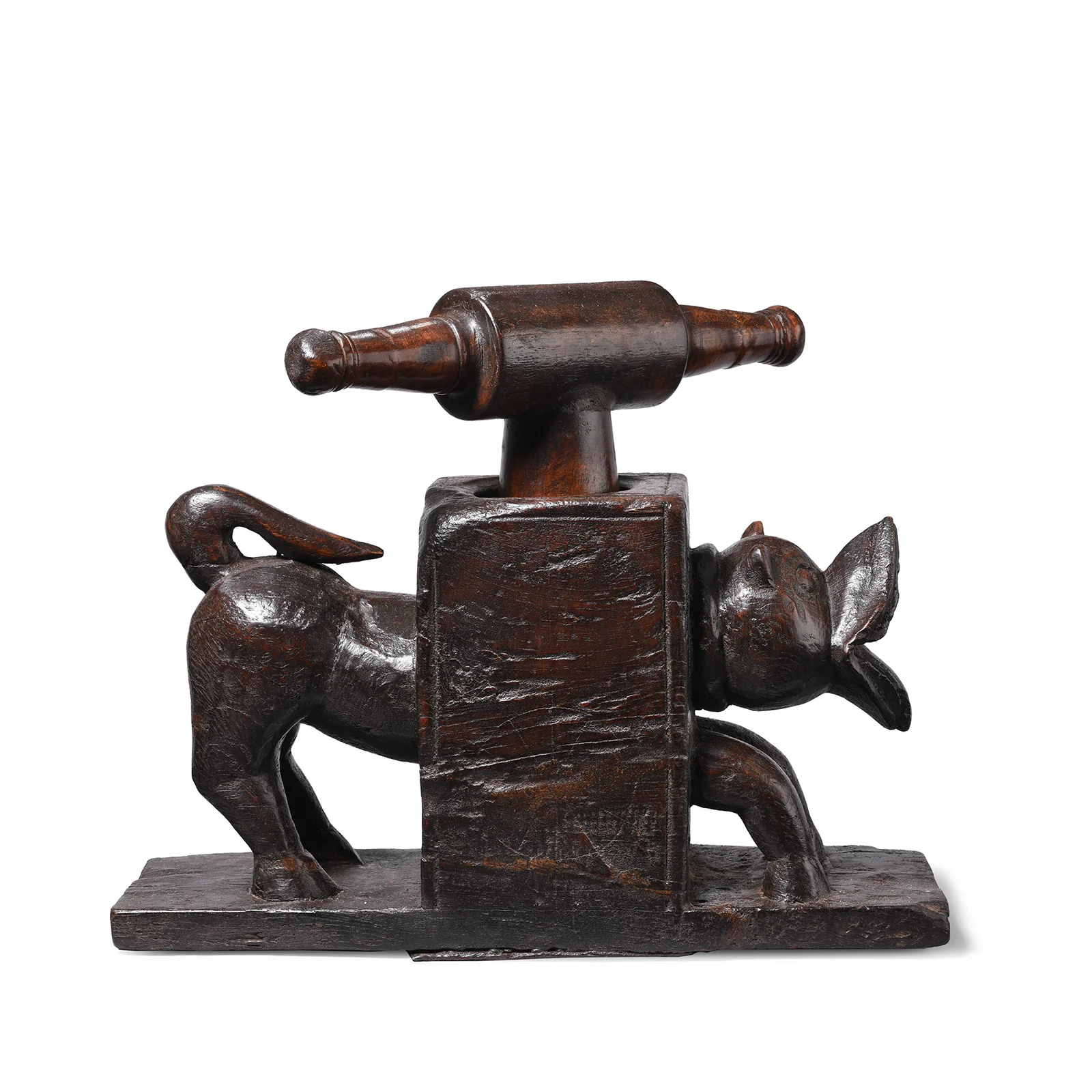 Carved Indian Tiger Juicer From Banswara - 19th Century