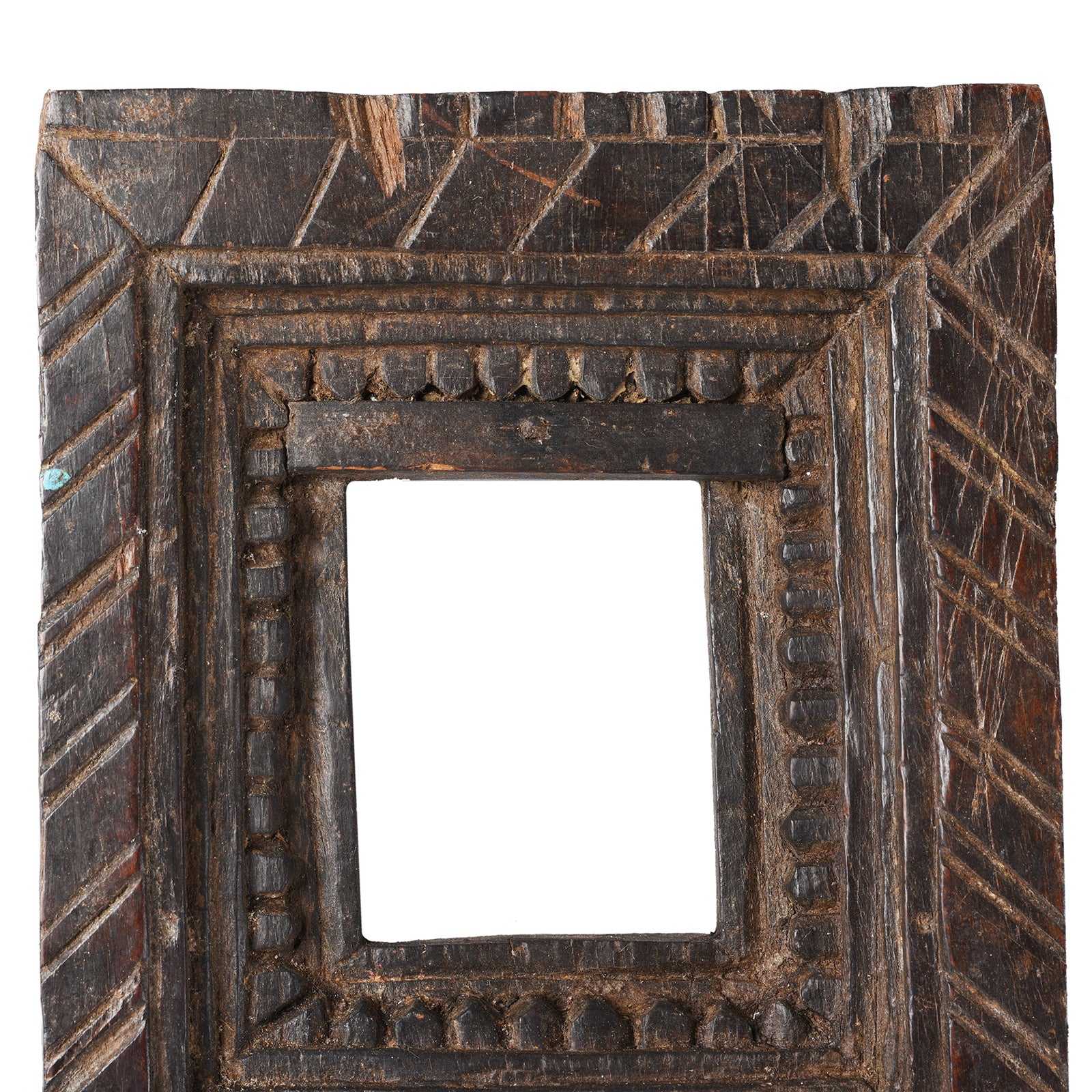 Carved Teak Votive Panel From Andhra Pradesh - Ca 1920's - Image 2