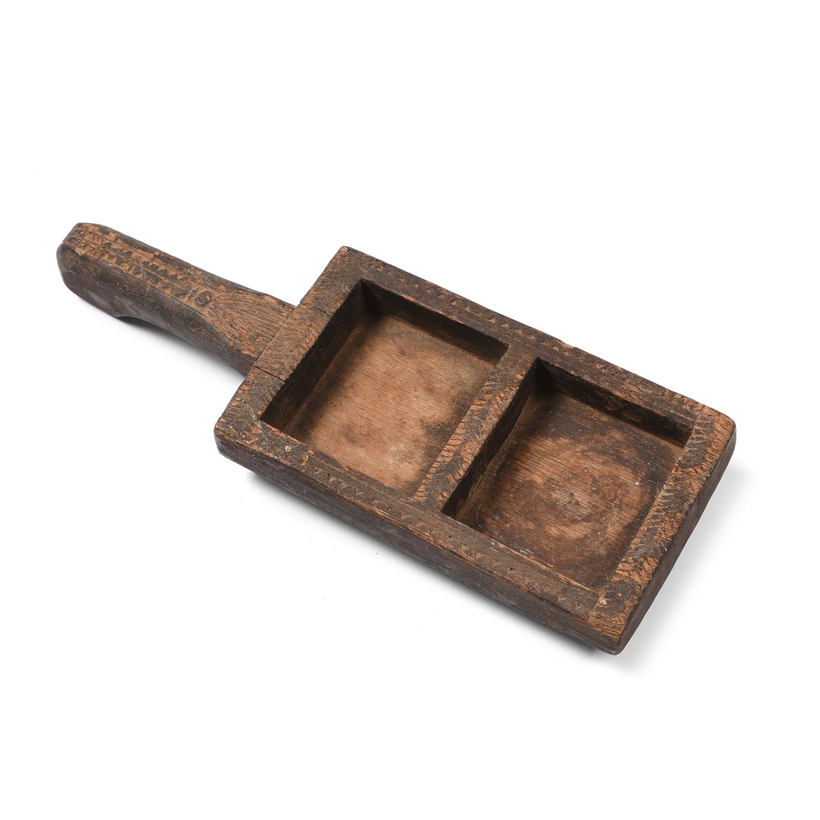Carved Jackfruit Spice Tray From Kerala - Ca 1950's - Image 2