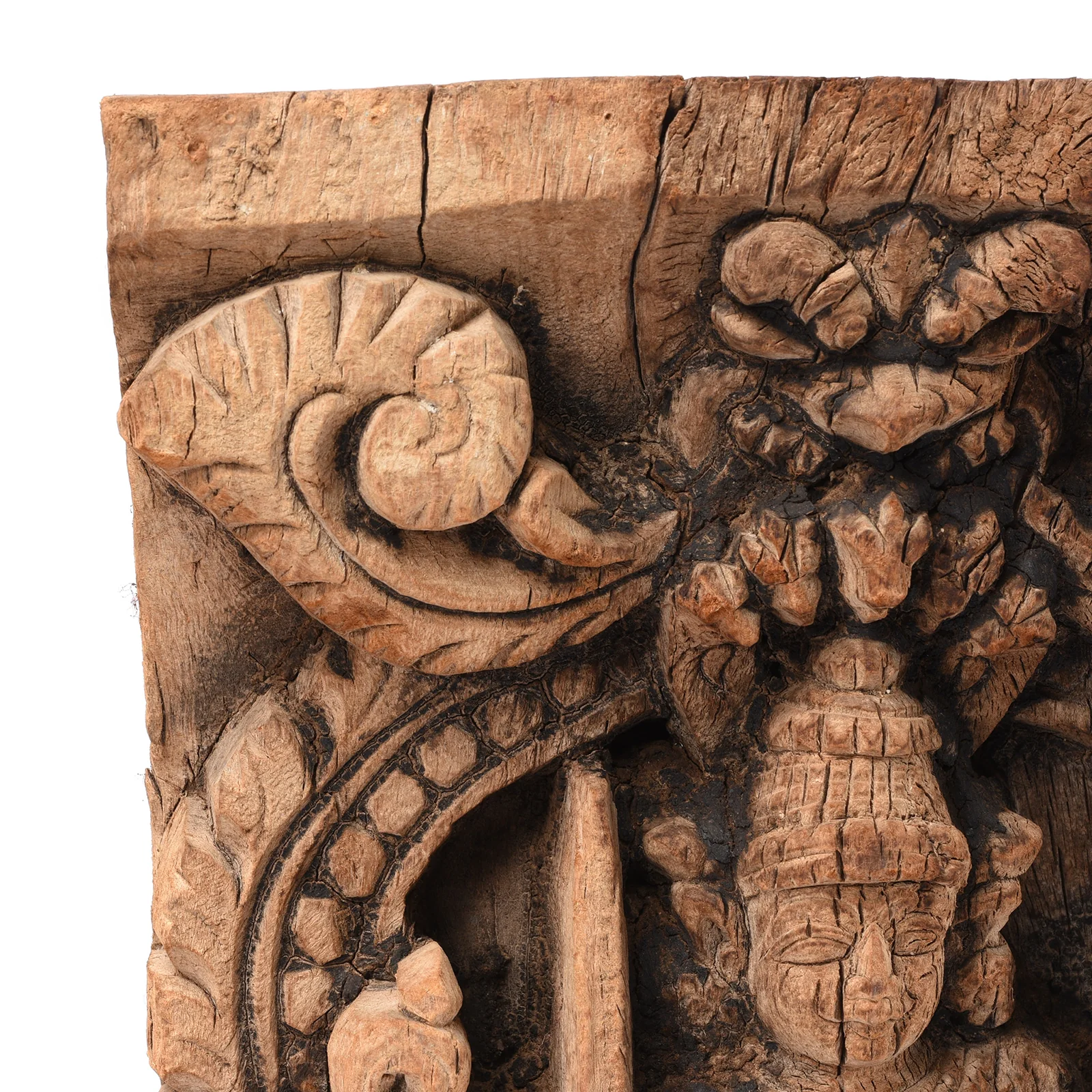 Carved Teak Chariot Carving Of Lakshmi - 18thC - Image 4