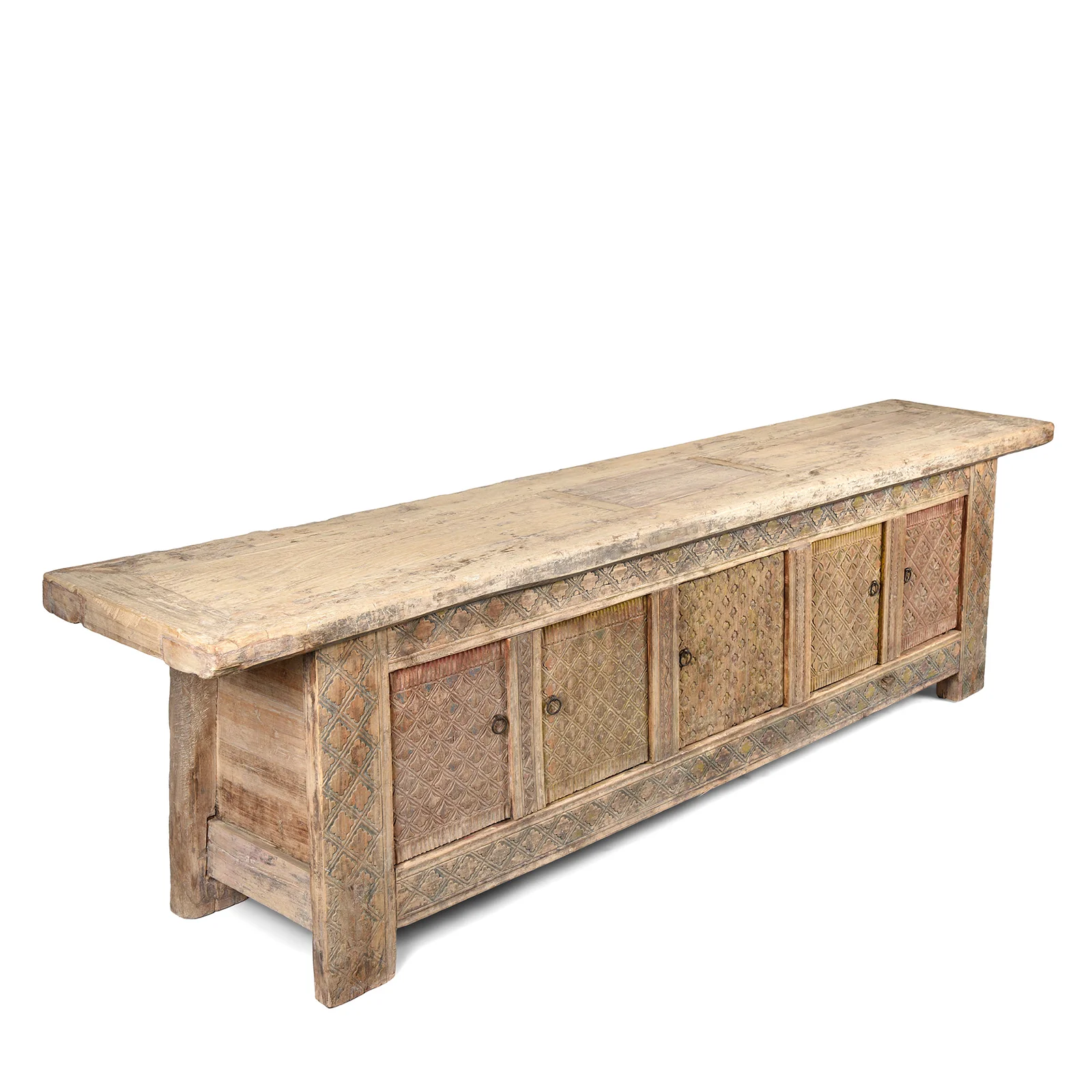 Carved Low Sideboard From Xinjiang - 19thC - Image 4