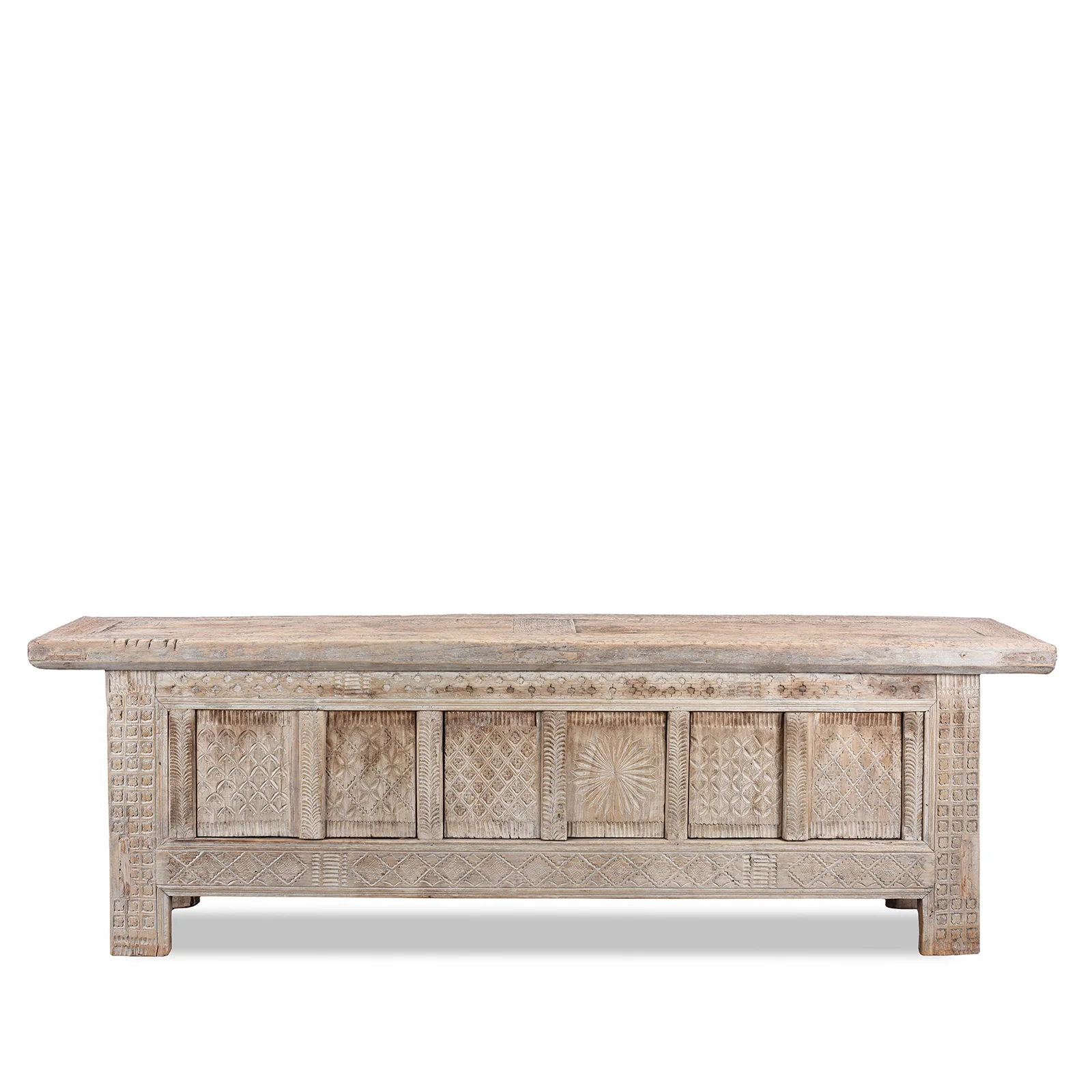 Carved Low Sideboard From Xinjiang - 19th Century - Image 2